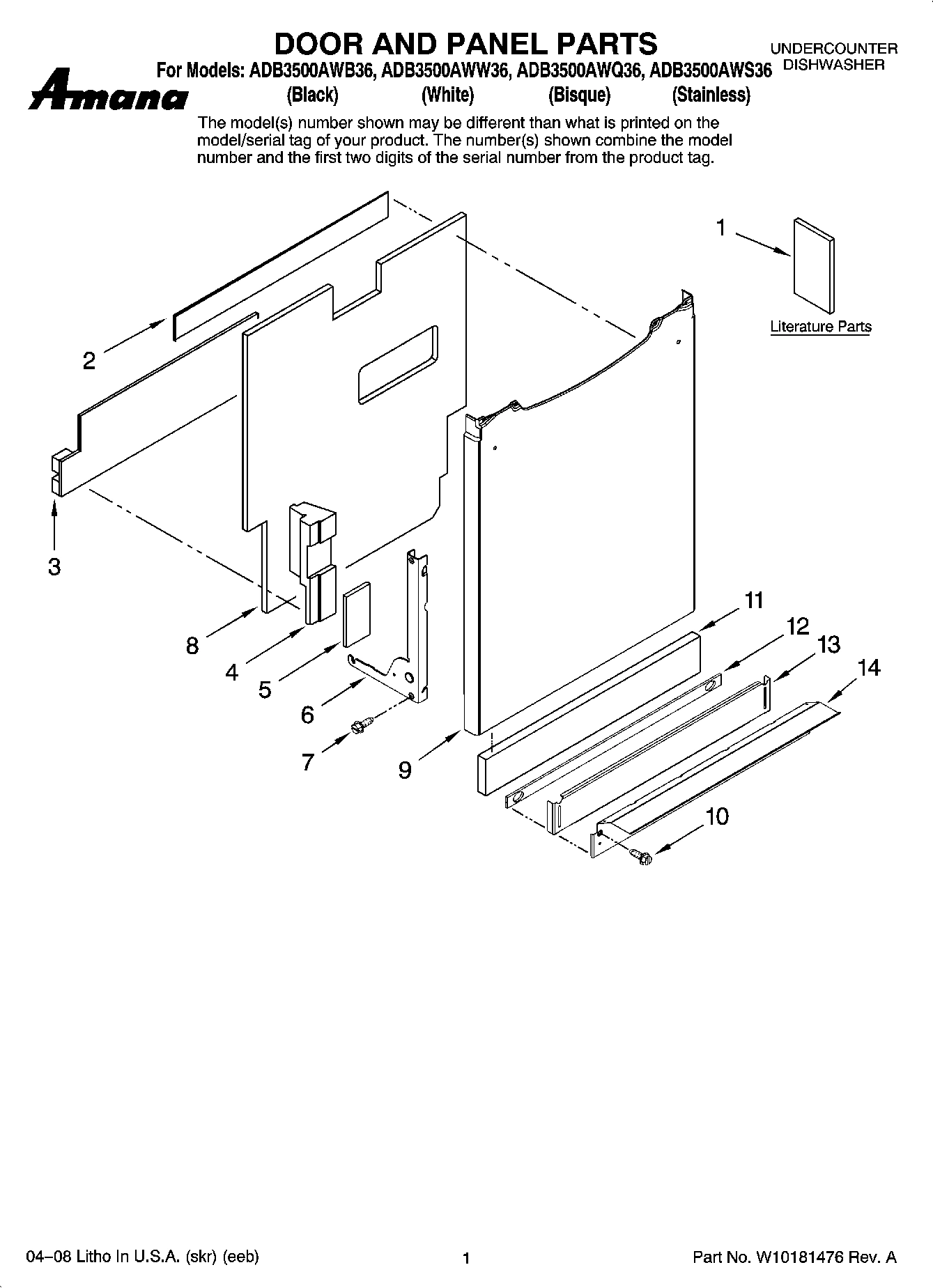 01 - DOOR AND PANEL PARTS