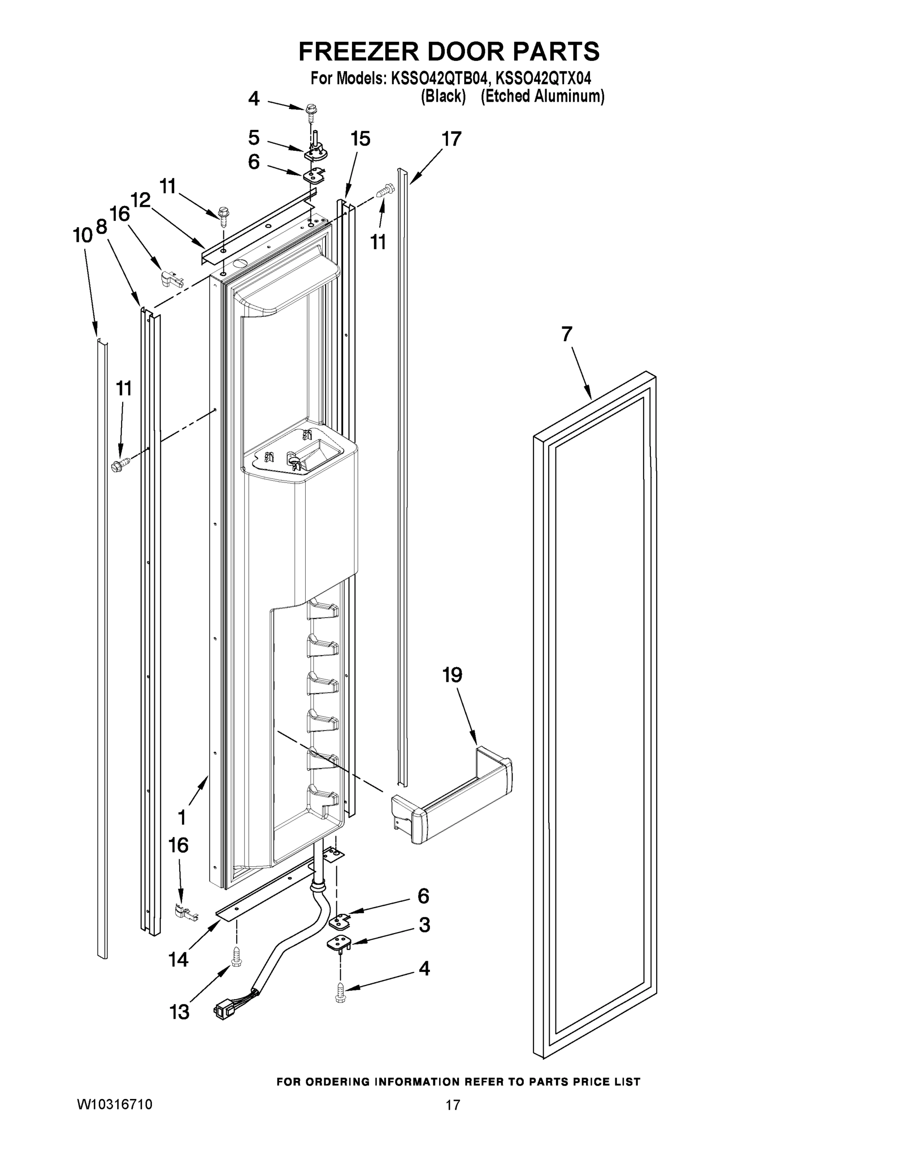 11 - FREEZER DOOR PARTS