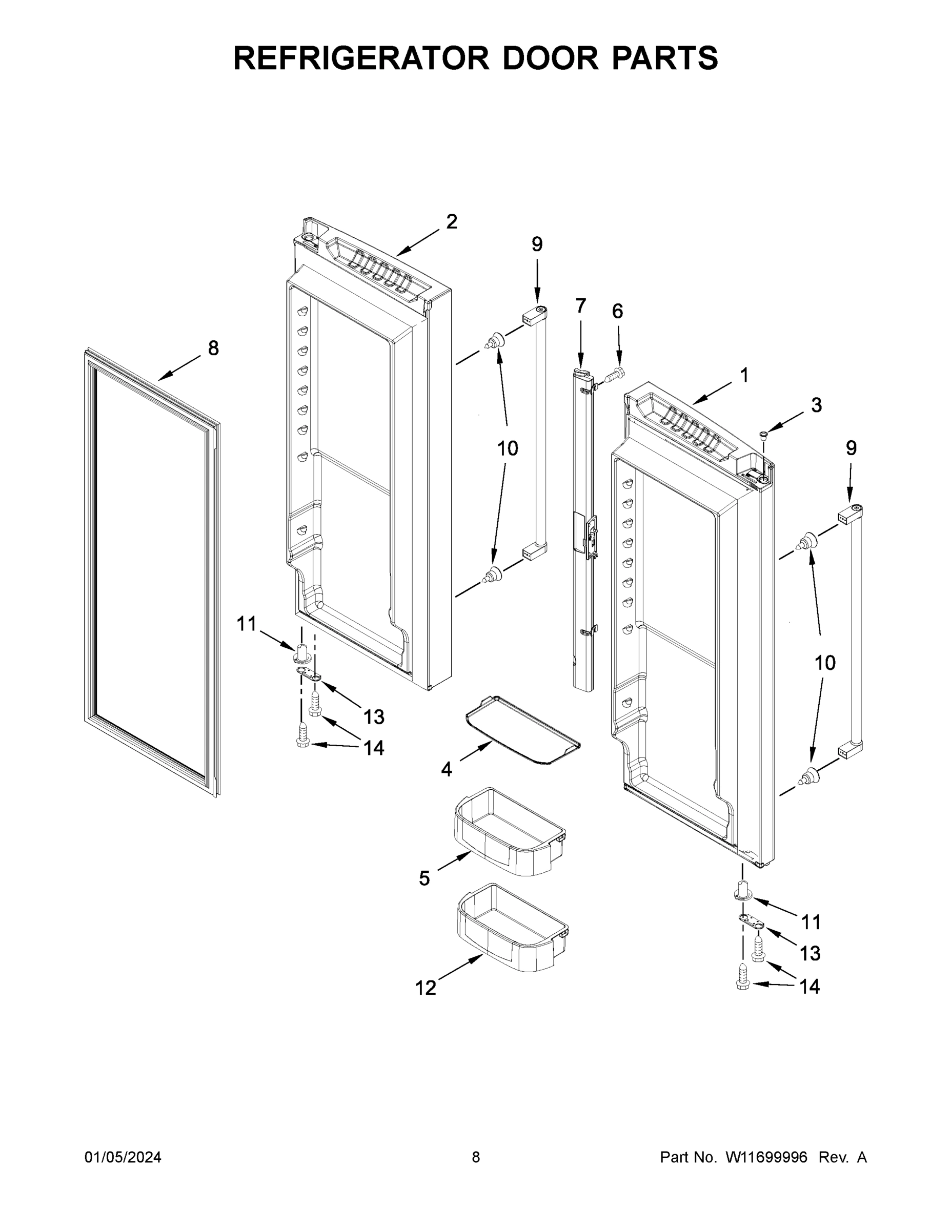 05 - REFRIGERATOR DOOR PARTS