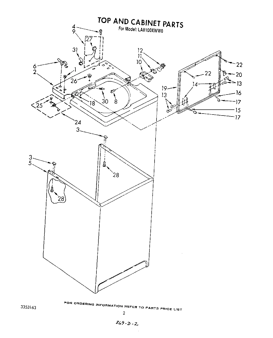 02 - TOP AND CABINET , LITERATURE AND OPTIONAL