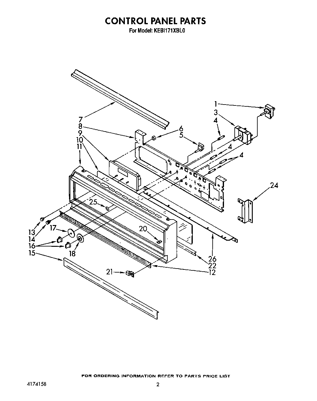 02 - CONTROL PANEL, LIT/OPTIONAL