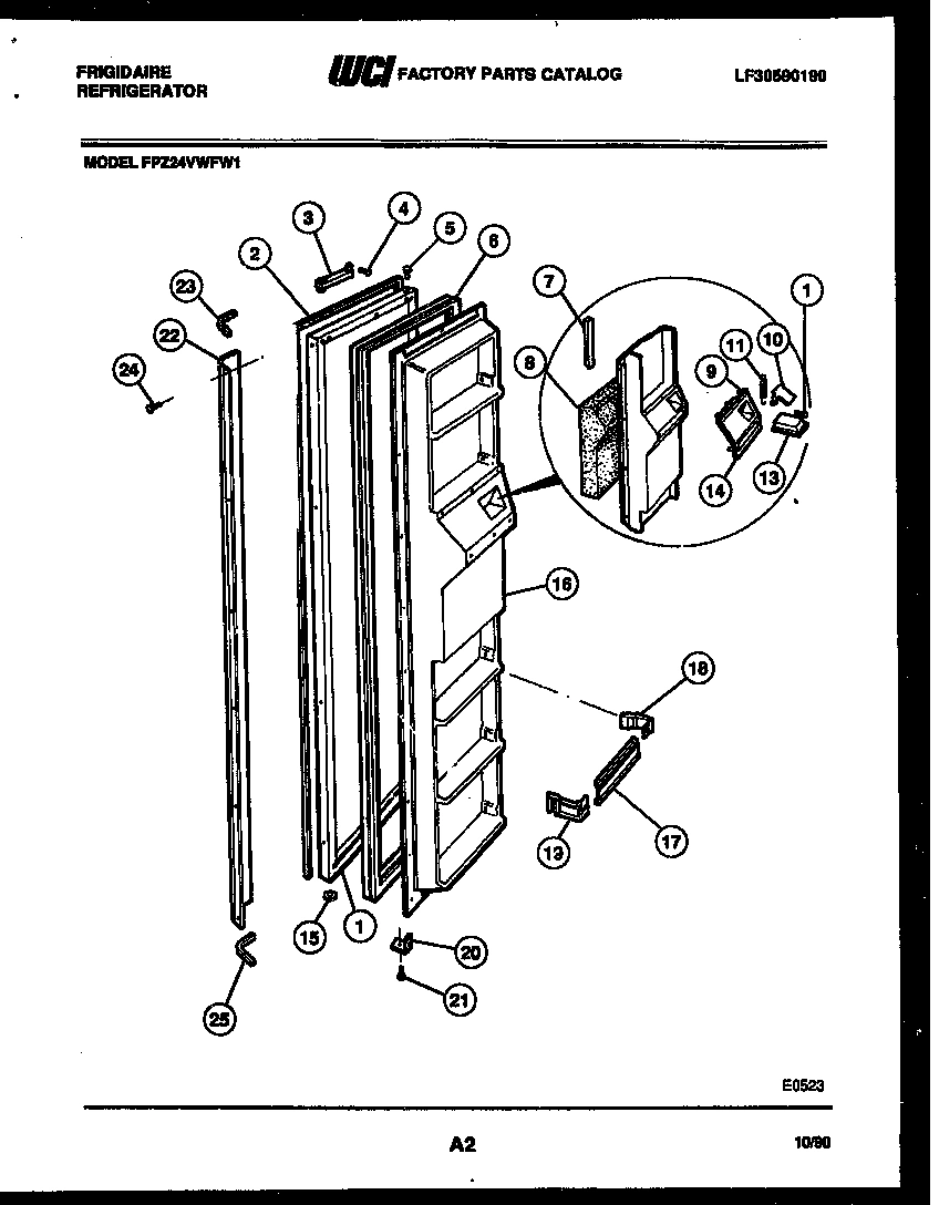 02 - FREEZER DOOR PARTS