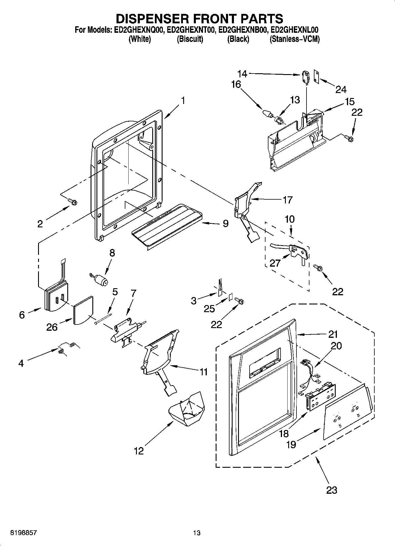 08 - DISPENSER FRONT PARTS