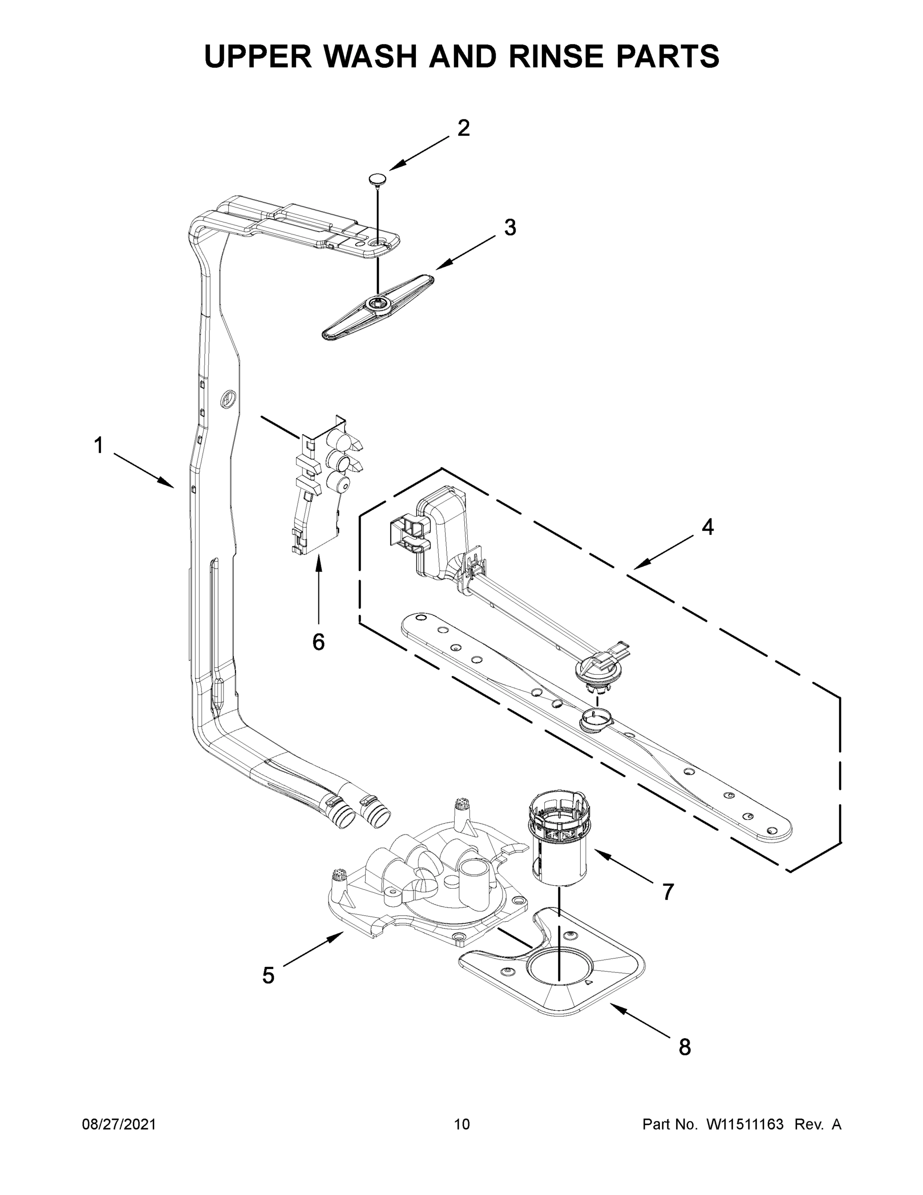 06 - UPPER WASH AND RINSE PARTS