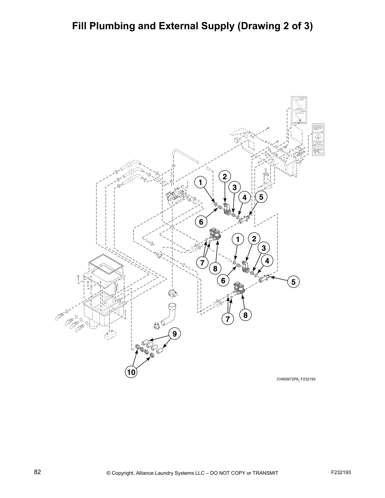 Fill Plumbing and External Supply (Drawing 2 of 3)