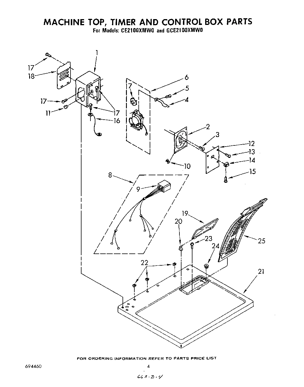 03 - MACHINE TOP, TIMER AND CONTROL BOX