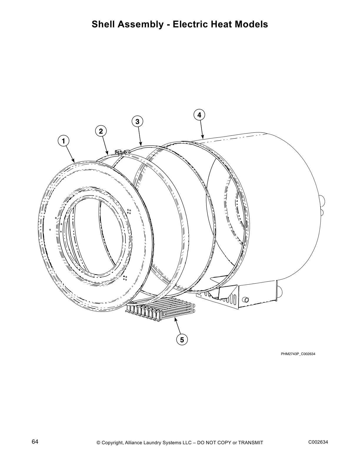 Shell Assembly - Electric Heat Models