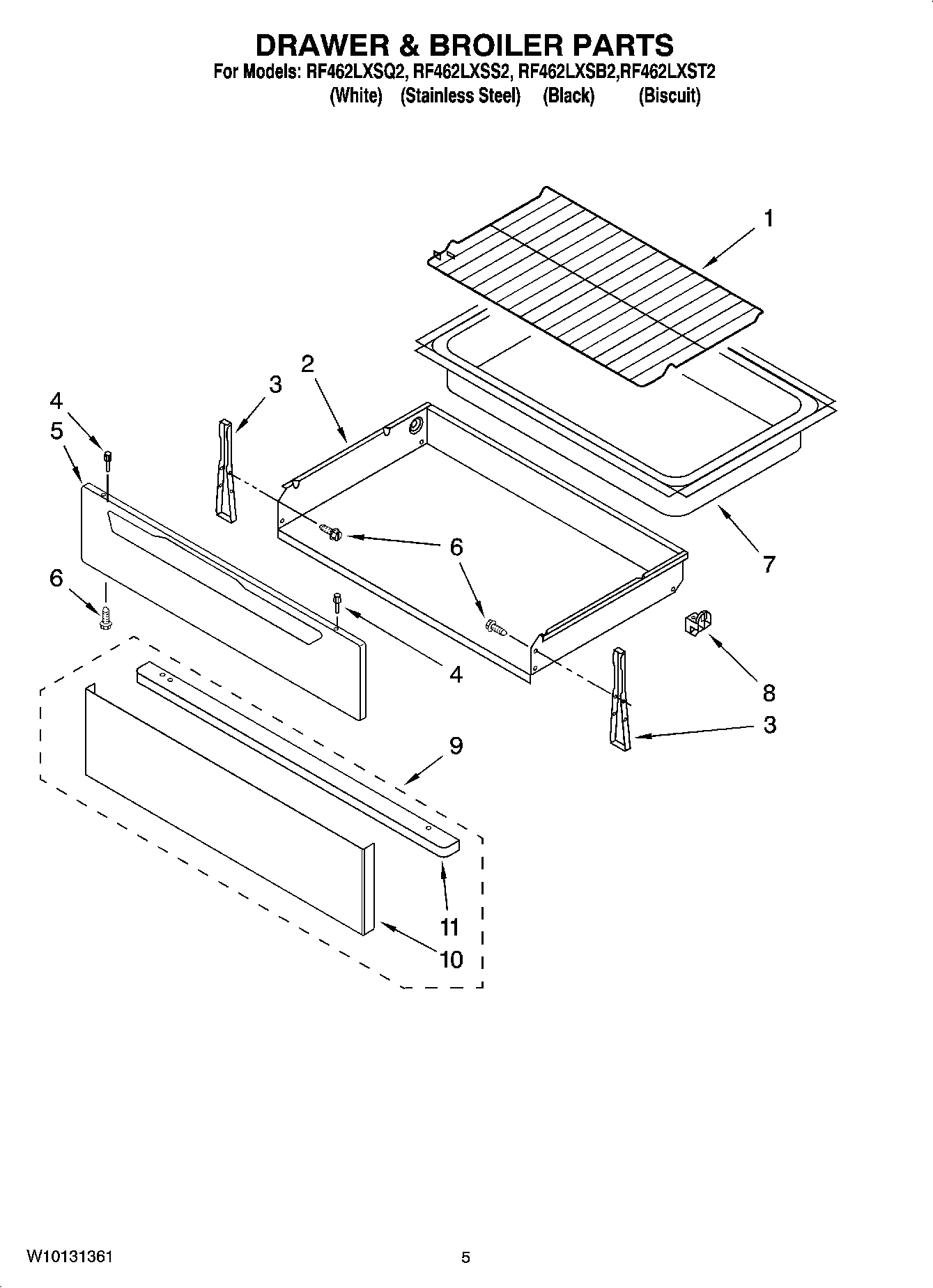 04 - DRAWER & BROILER PARTS