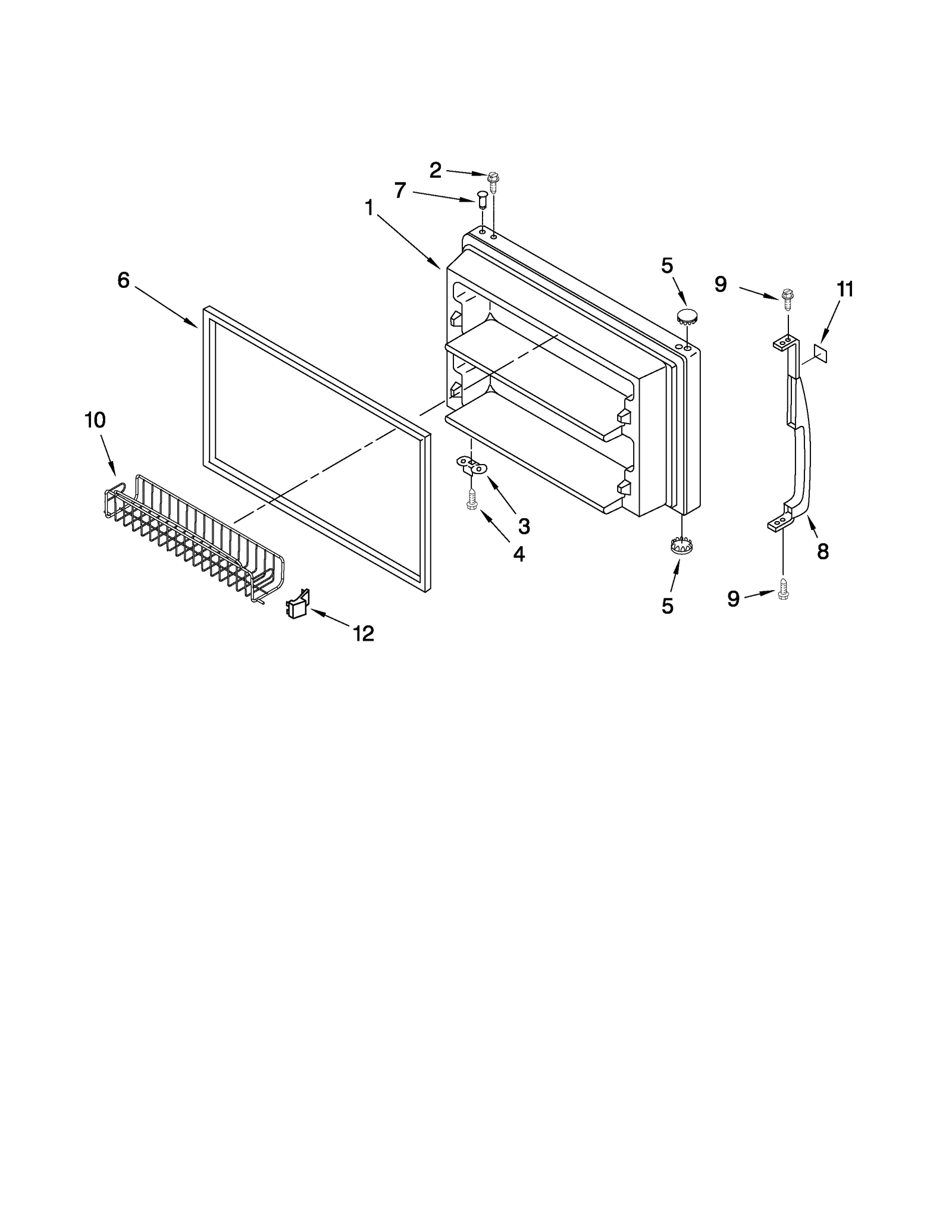 FREEZER DOOR PARTS