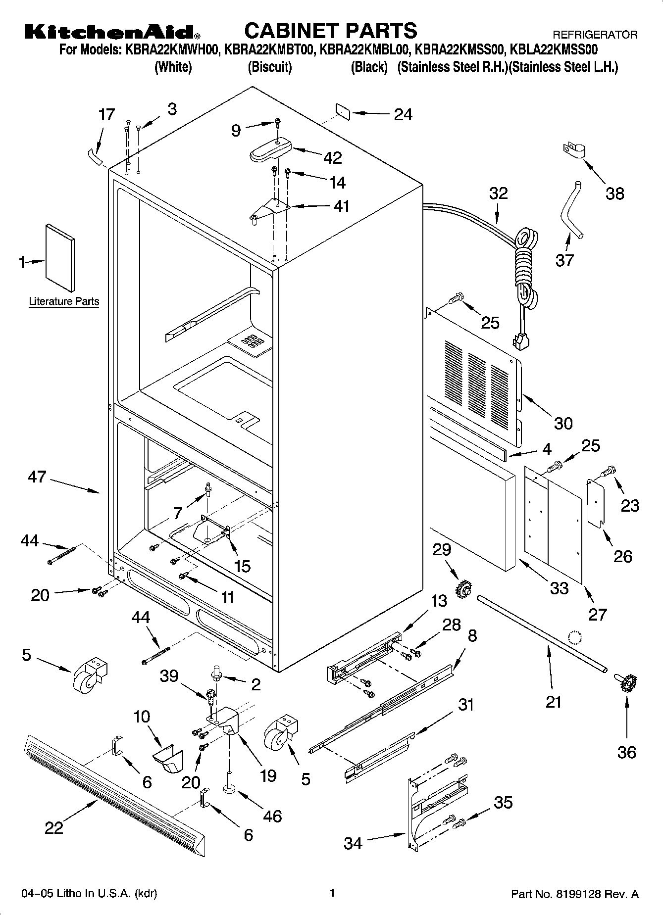 01 - CABINET PARTS