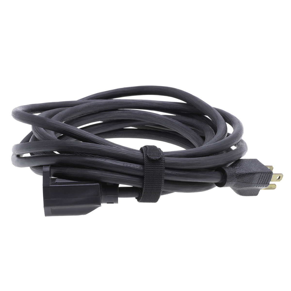 Cable Tie hook and loop fastener Black 12″ 10ft - NSI Industries