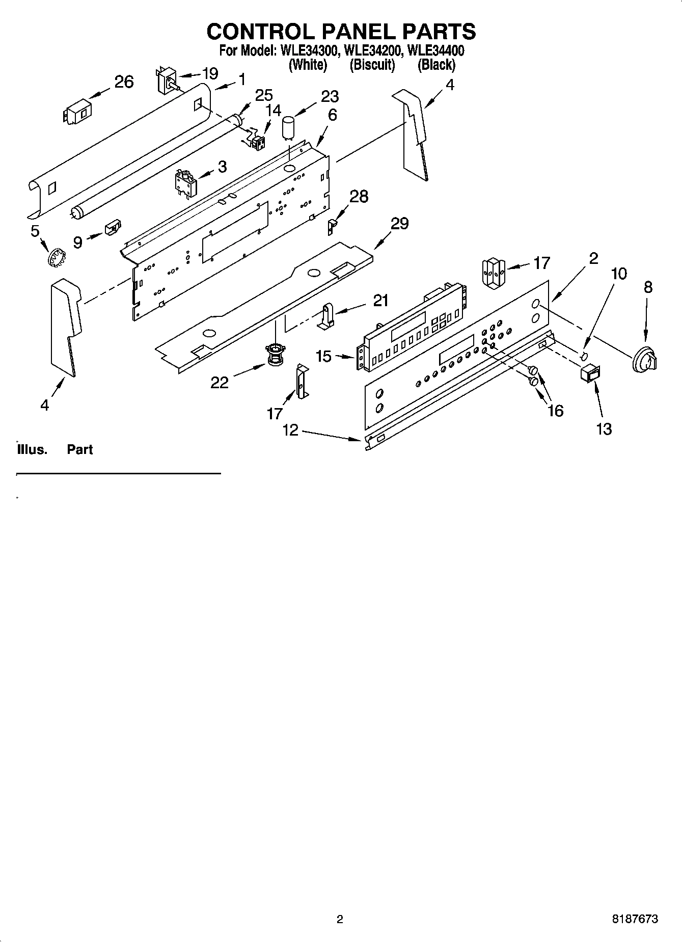 02 - CONTROL PANEL PARTS