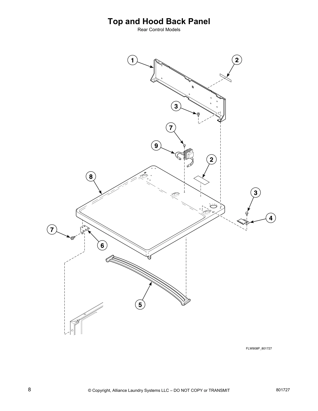Top and Hood Back Panel