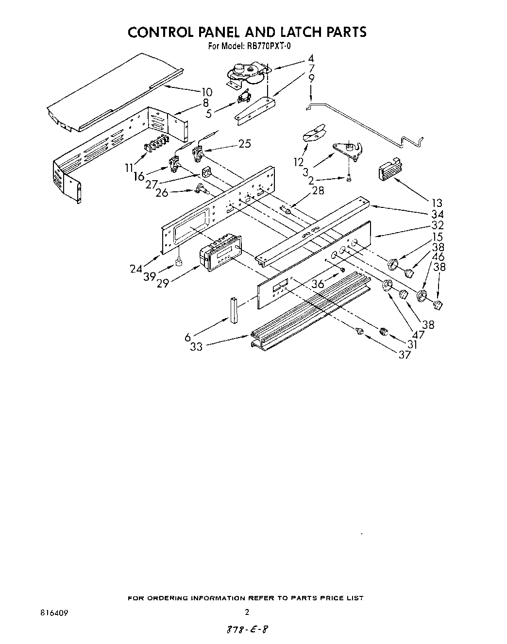 02 - CONTROL PANEL AND LATCH