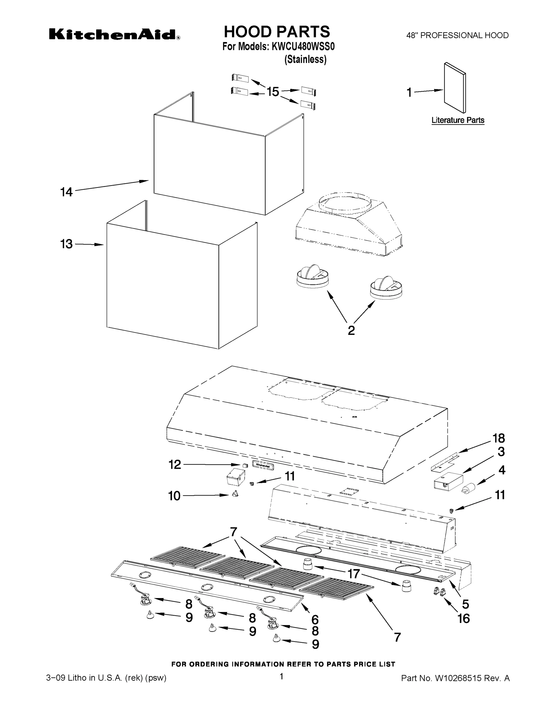01 - HOOD PARTS