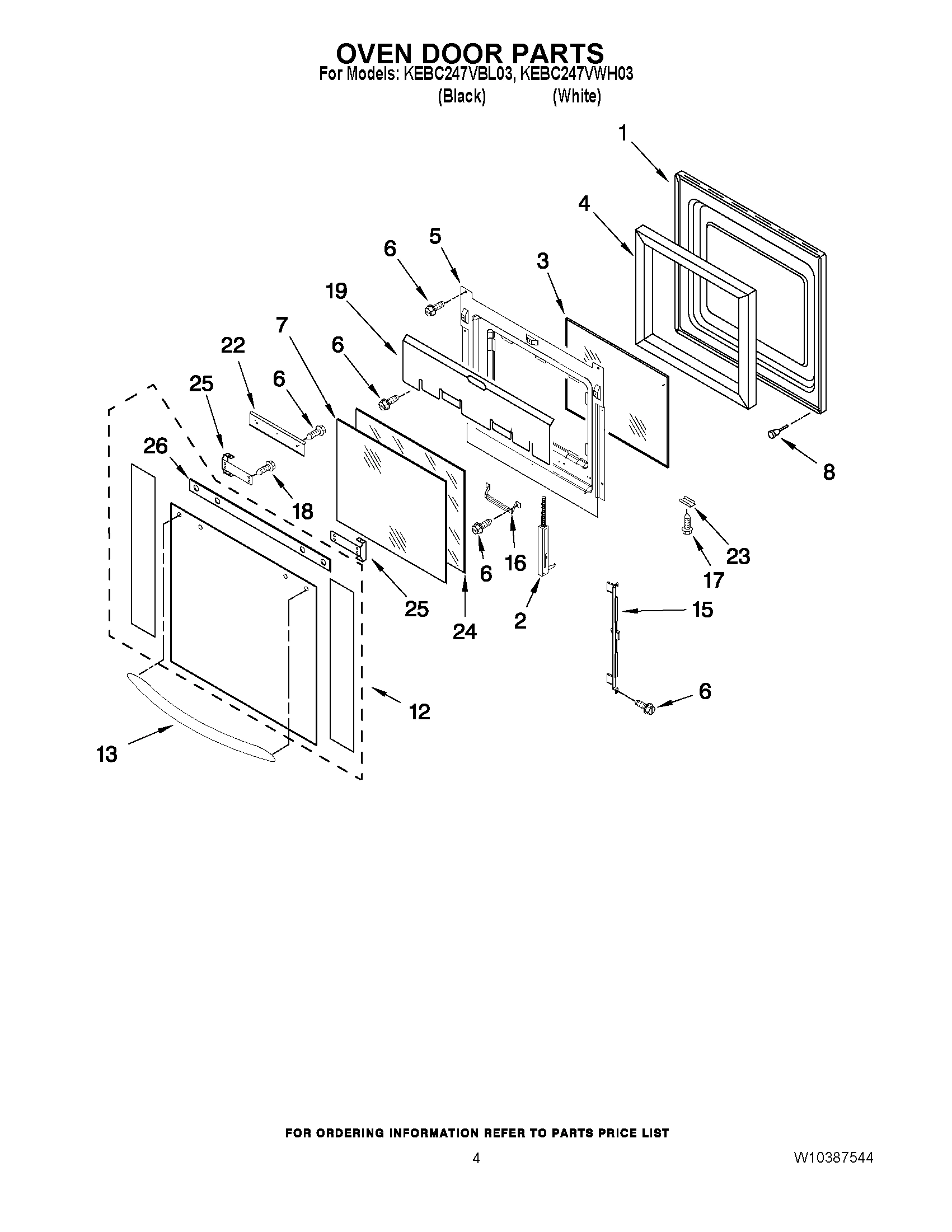 03 - OVEN DOOR PARTS