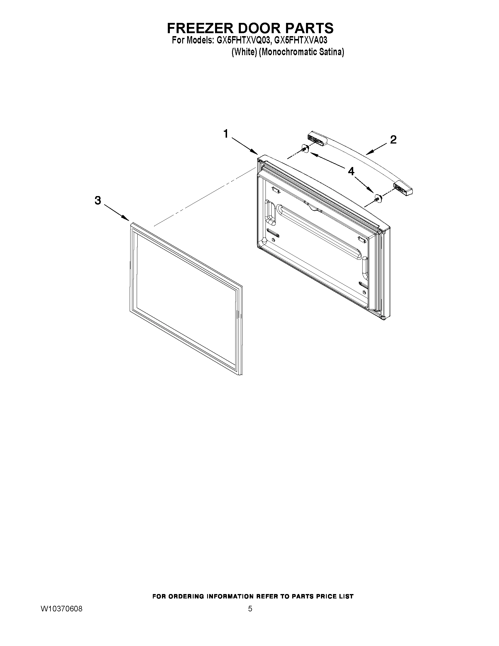03 - FREEZER DOOR PARTS