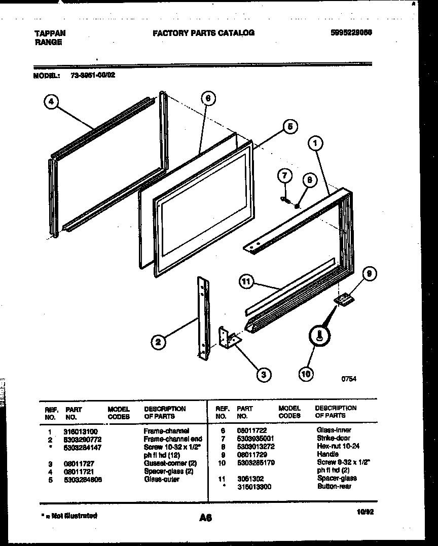 05 - UPPER OVEN DOOR PARTS