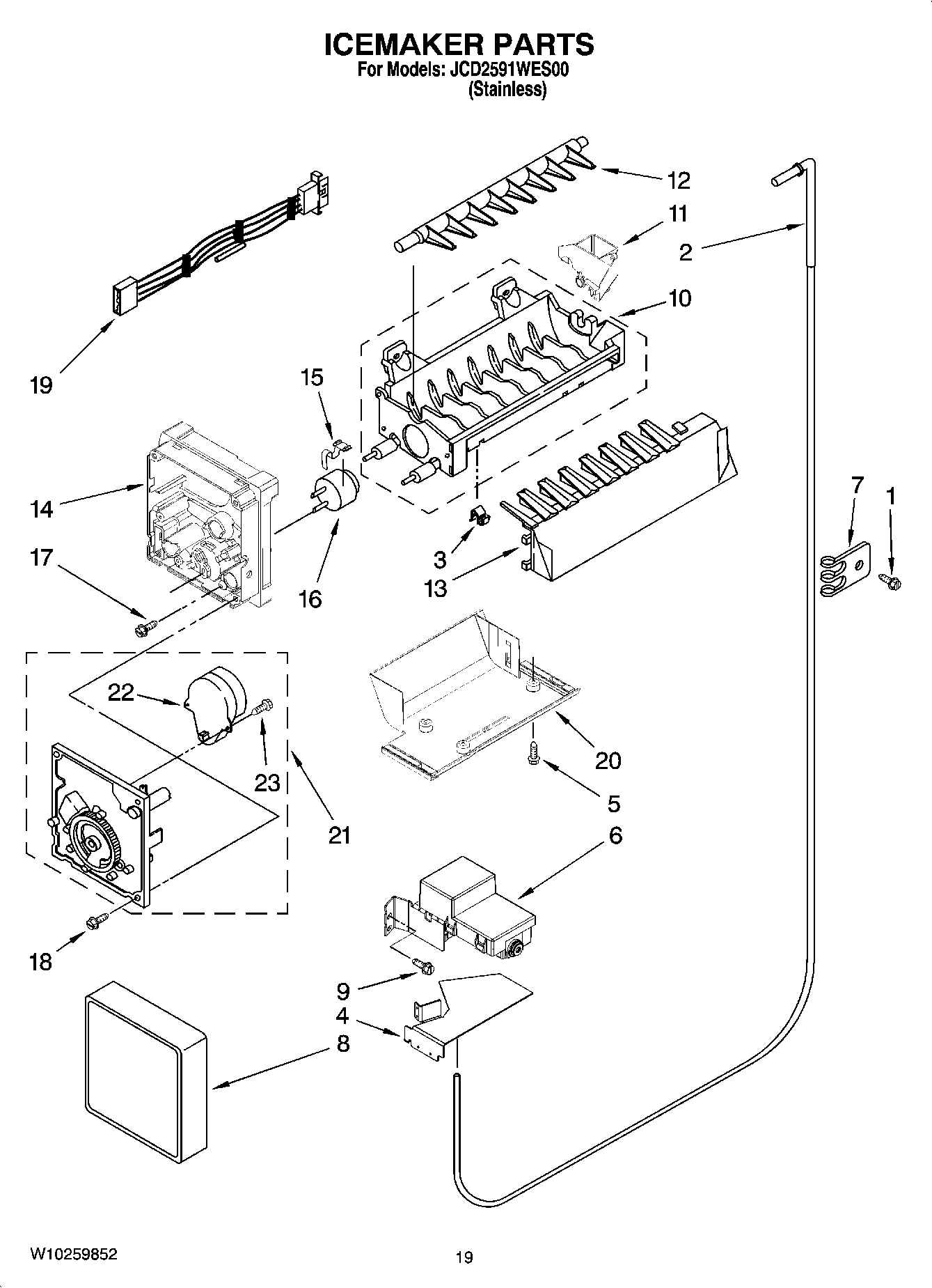 12 - ICEMAKER PARTS