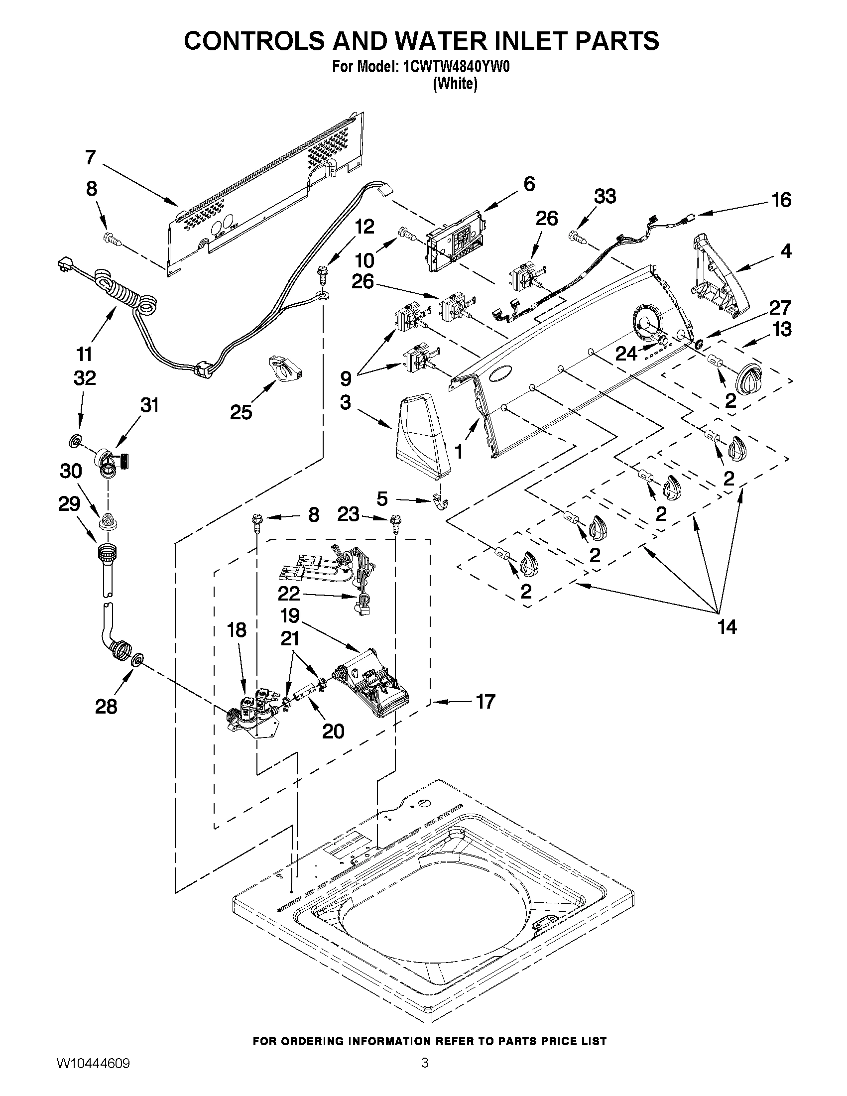 02 - CONTROLS AND WATER INLET PARTS