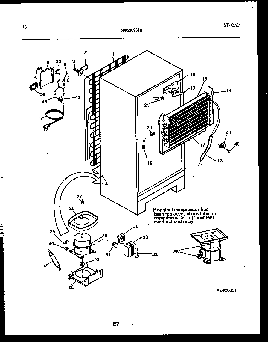 10 - SYSTEM AND AUTOMATIC DEFROST PARTS
