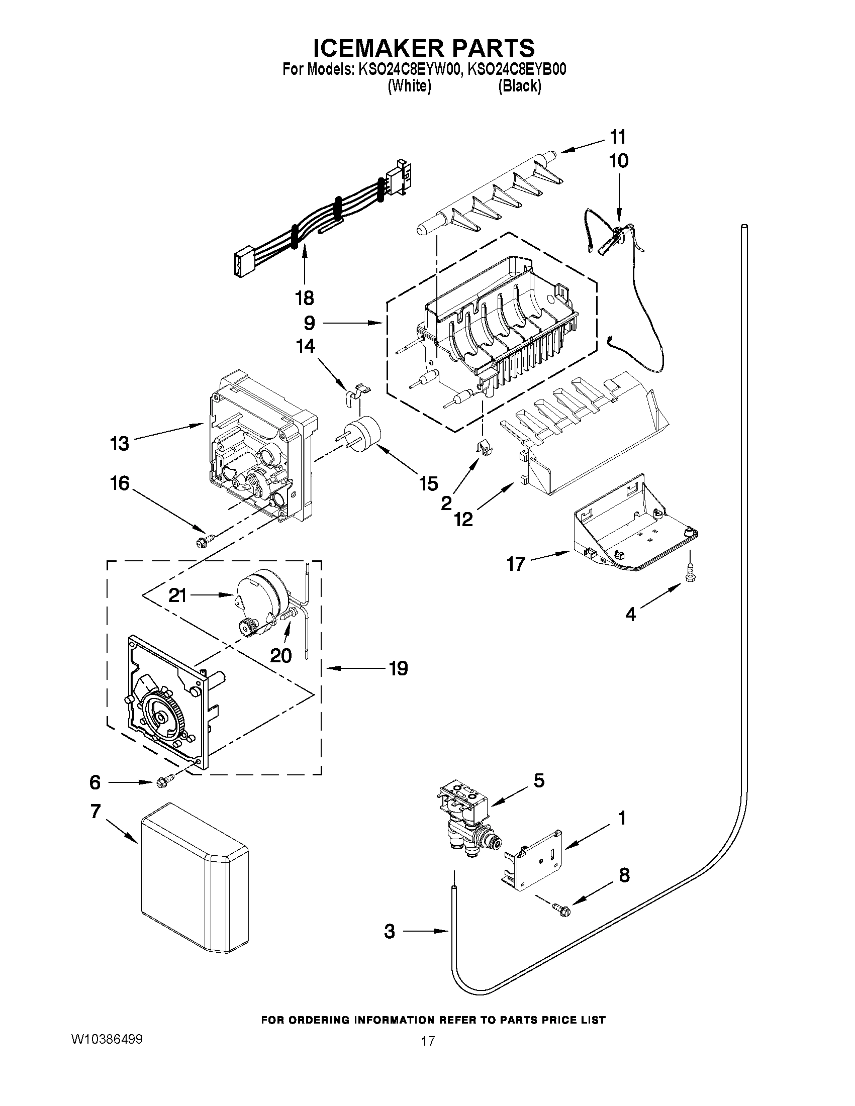 10 - ICEMAKER PARTS