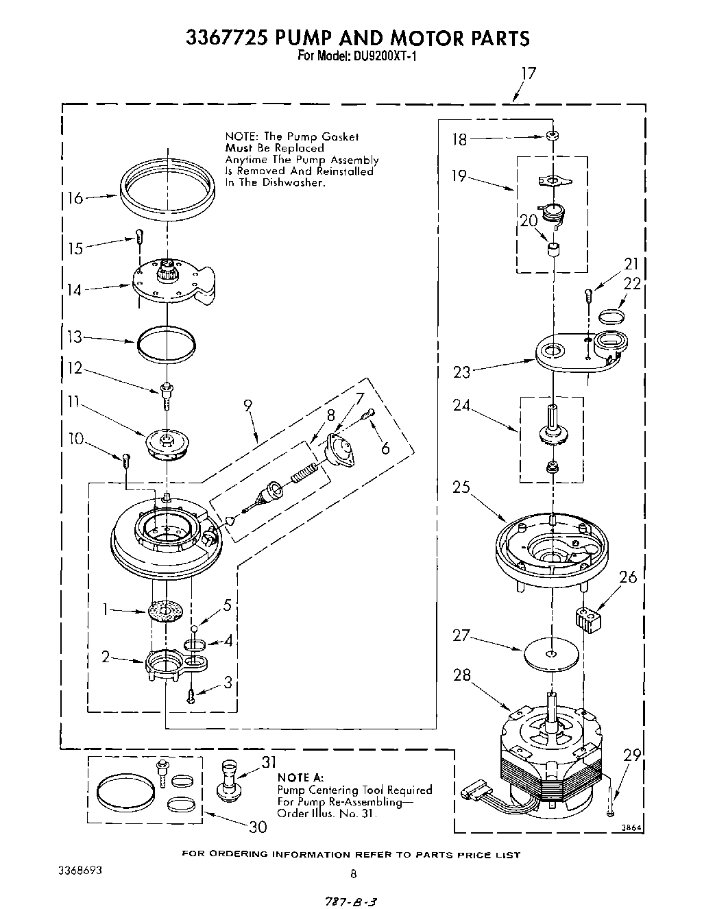06 - 3367725 PUMP AND MOTOR