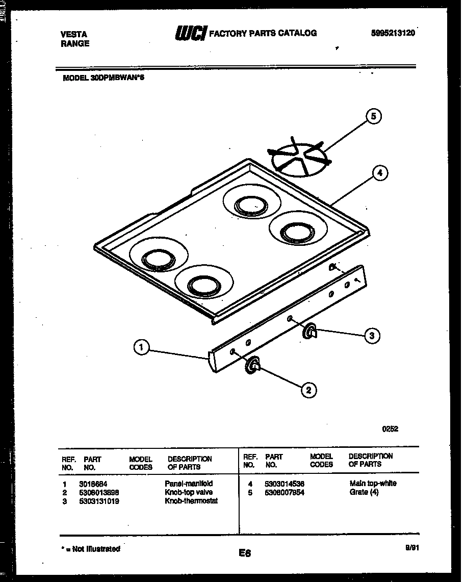 03 - COOKTOP PARTS