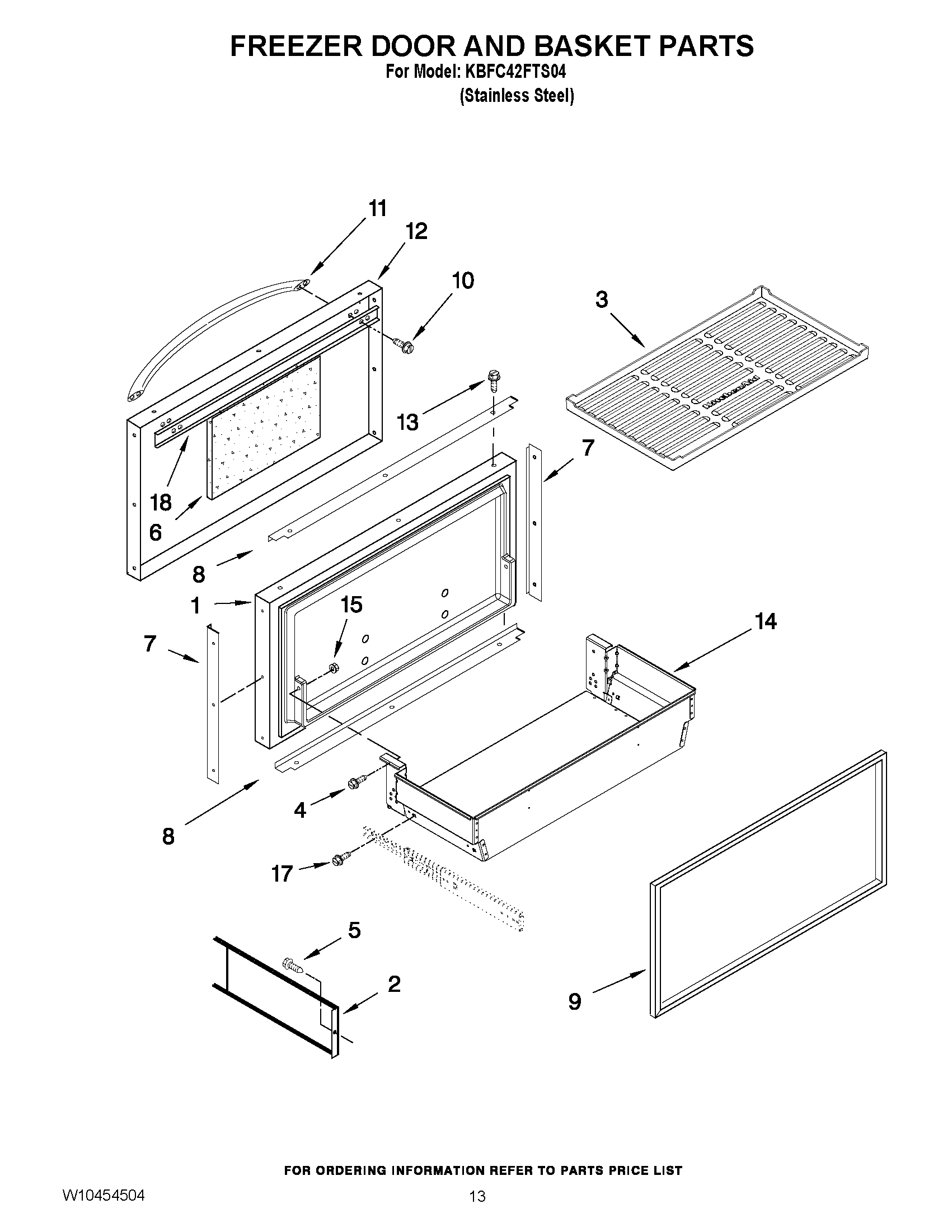 08 - FREEZER DOOR AND BASKET PARTS