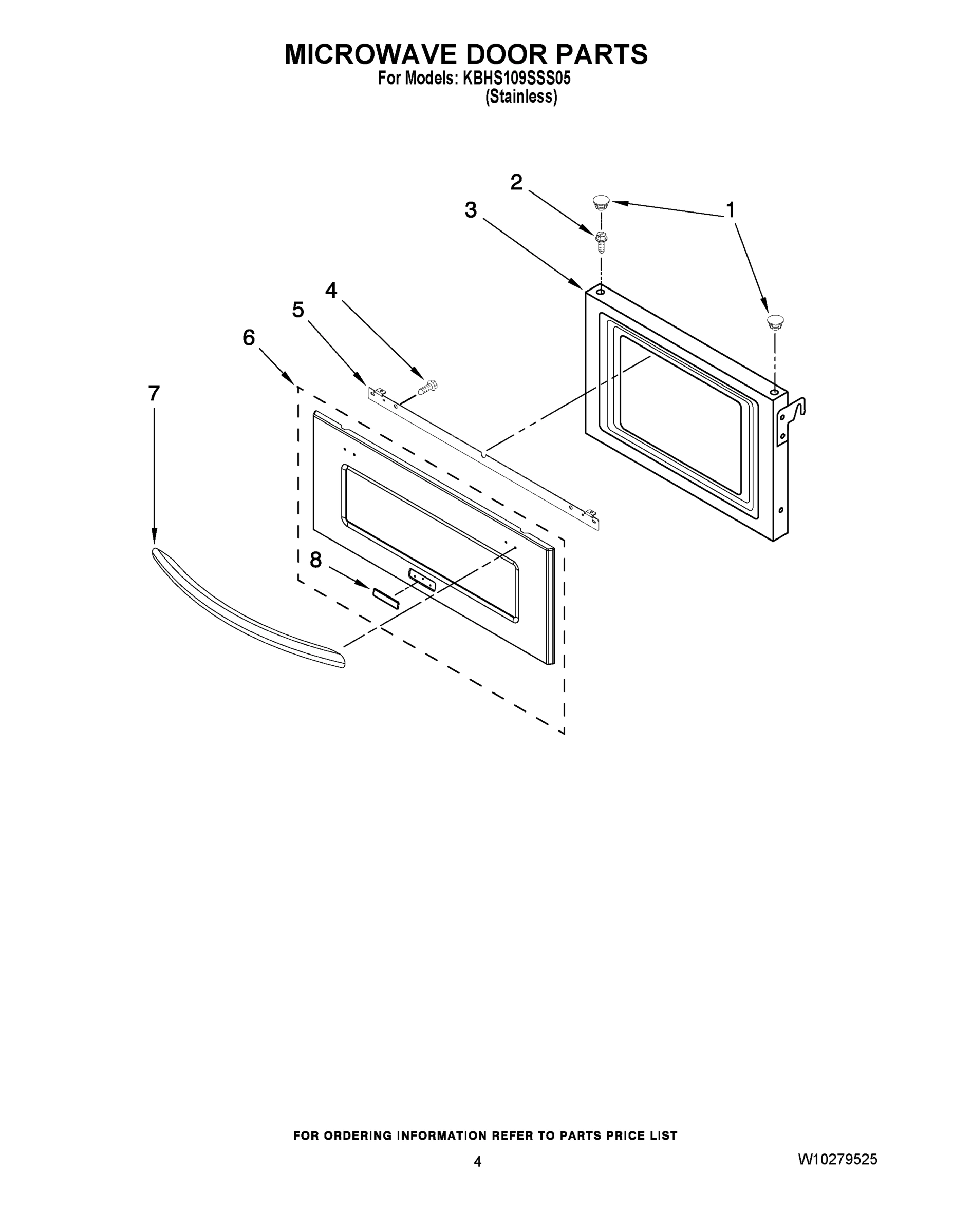 03 - MICROWAVE DOOR PARTS