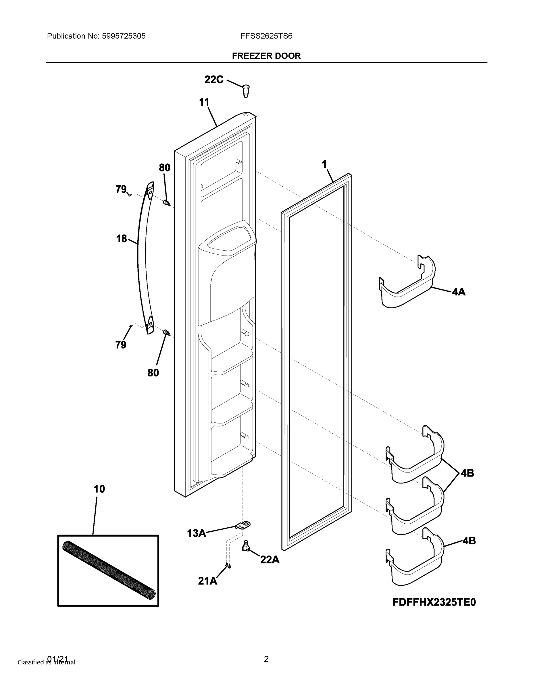 02 - FREEZER DOOR