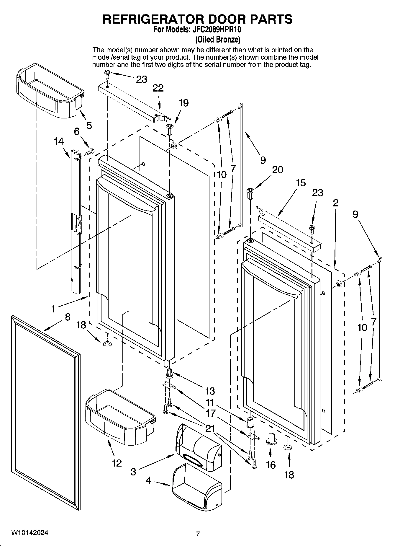 04 - REFRIGERATOR DOOR PARTS