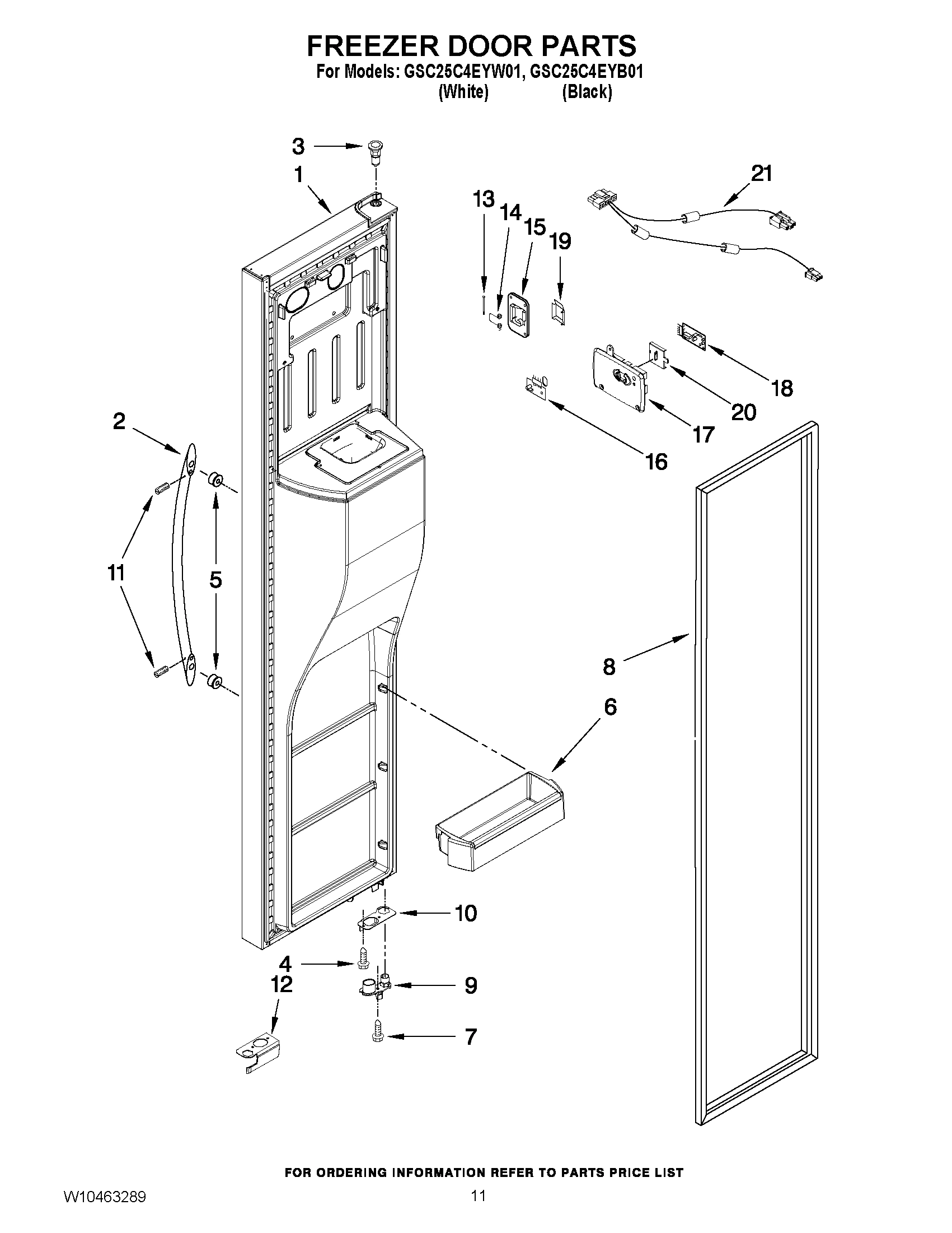 07 - FREEZER DOOR PARTS