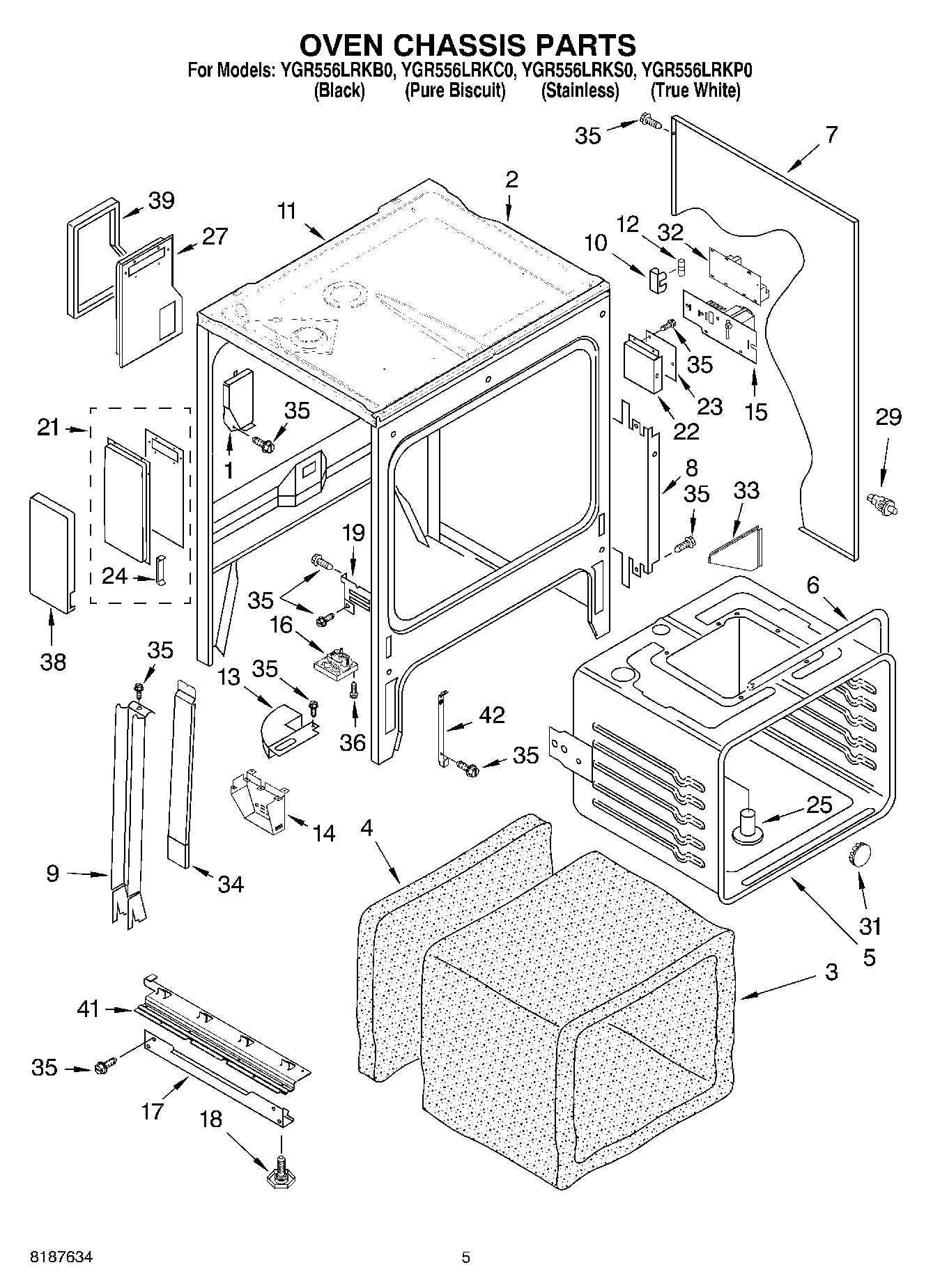03 - OVEN CHASSIS PARTS