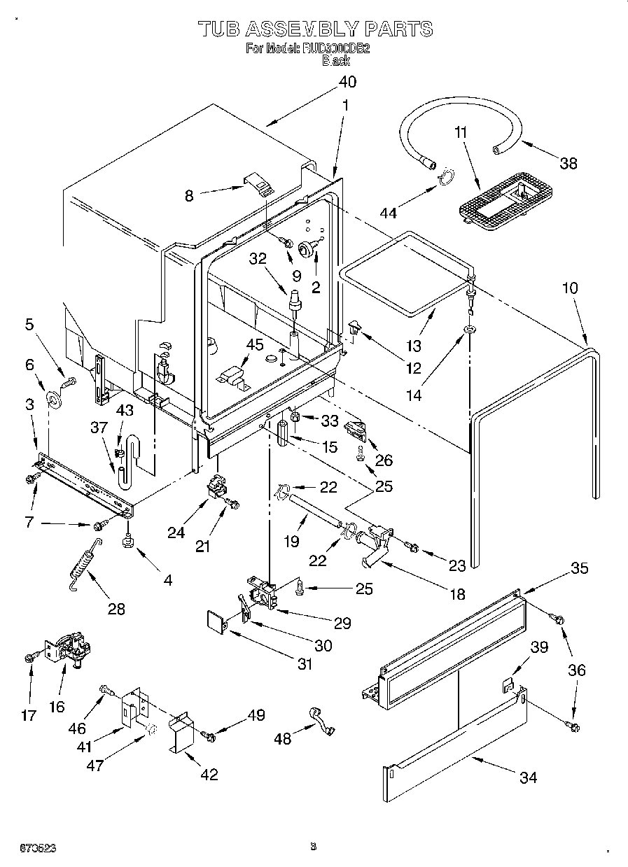 03 - TUB ASSEMBLY