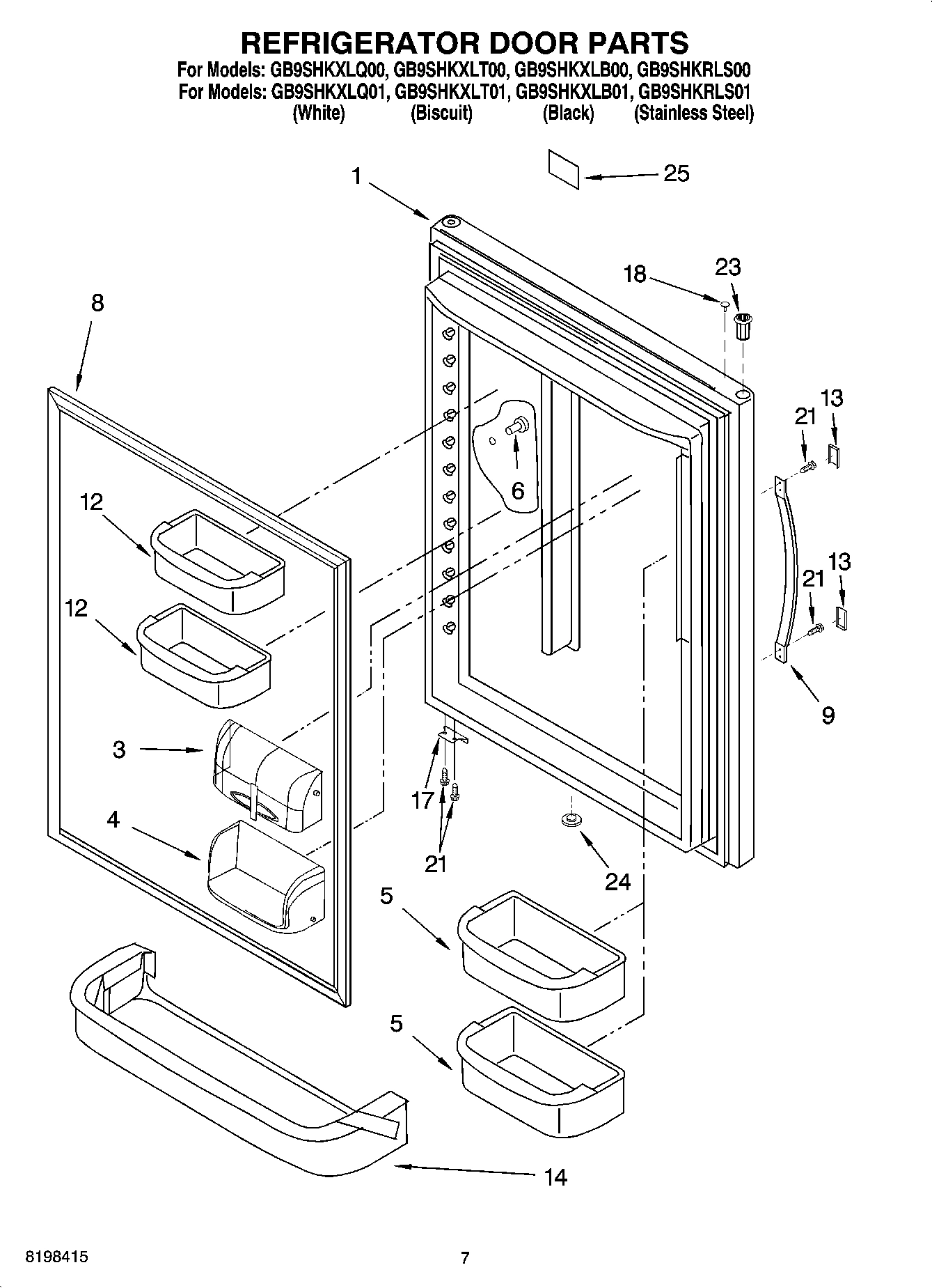 05 - REFRIGERATOR DOOR PARTS