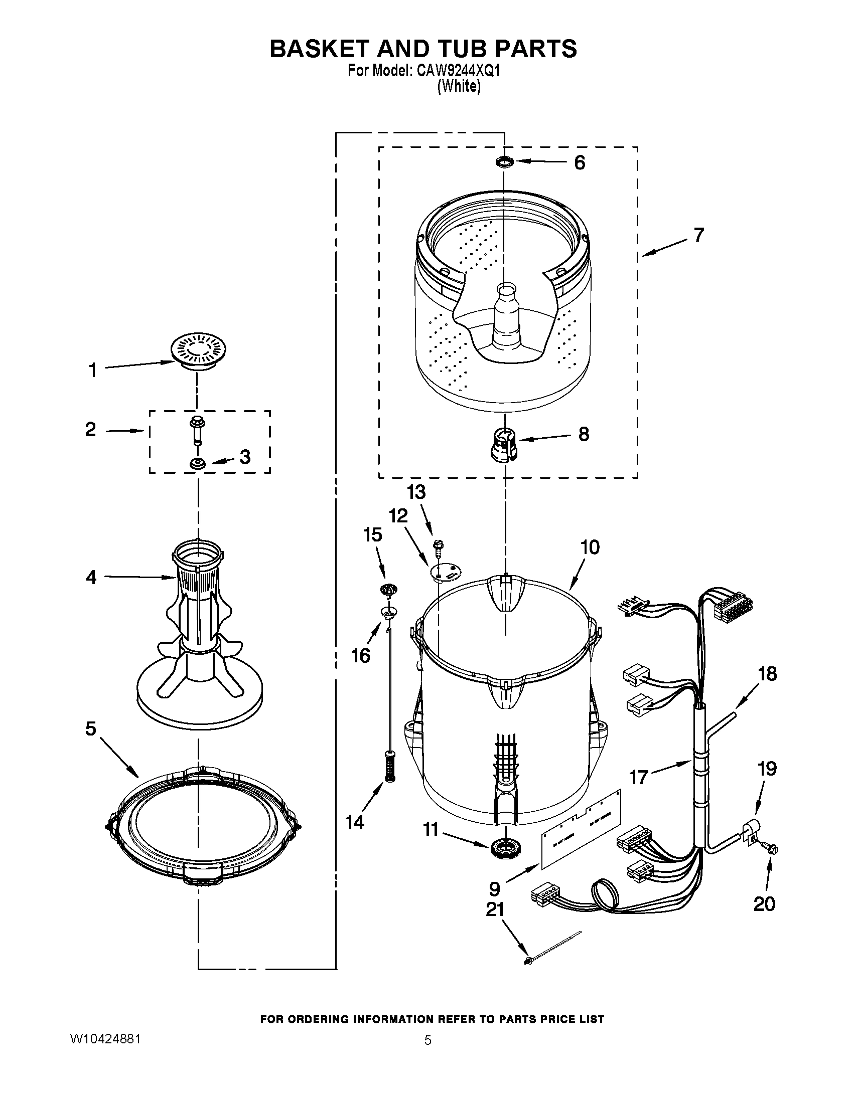 03 - BASKET AND TUB PARTS