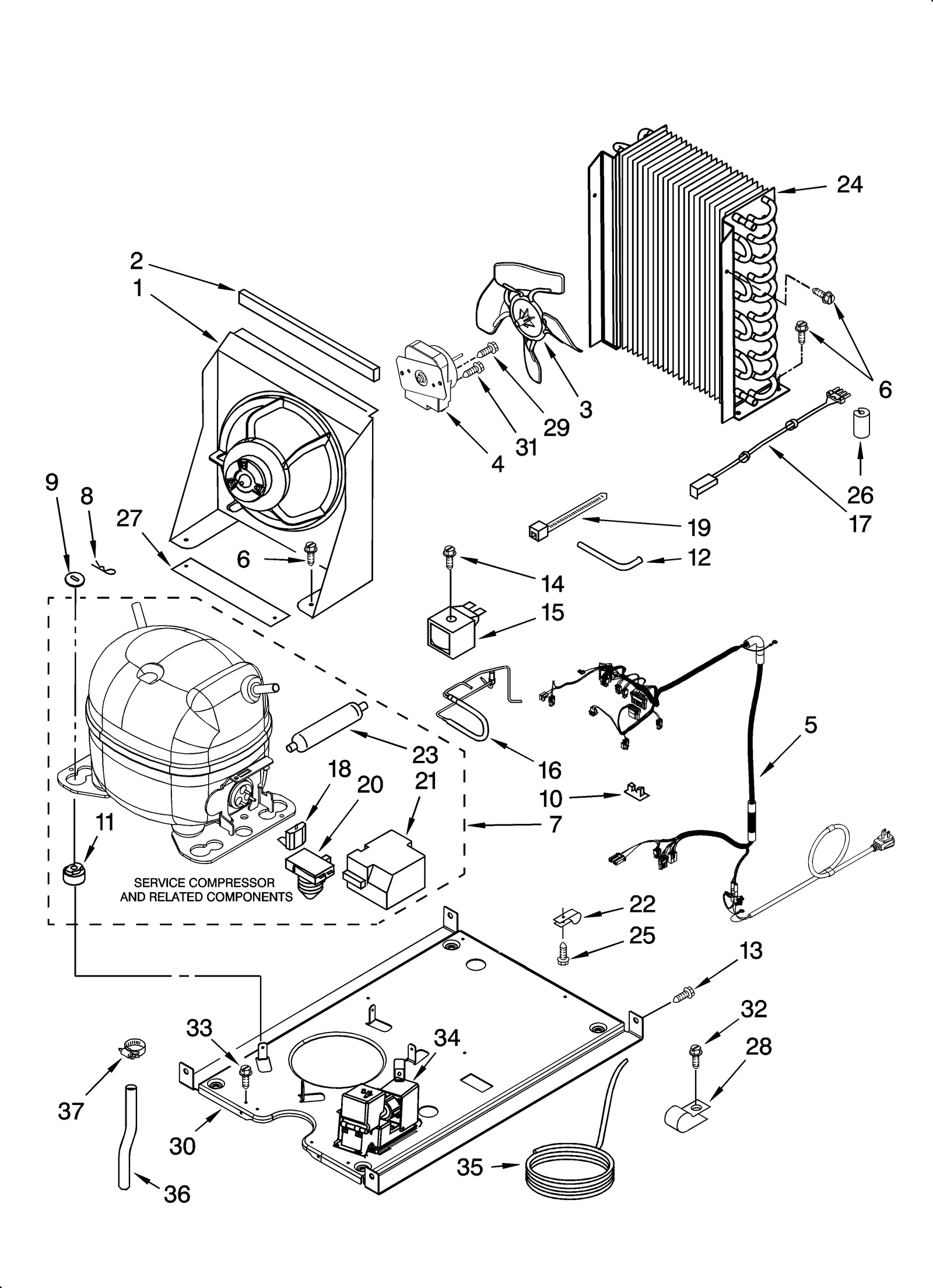 UNIT PARTS, OPTIONAL PARTS (NOT INCLUDED)