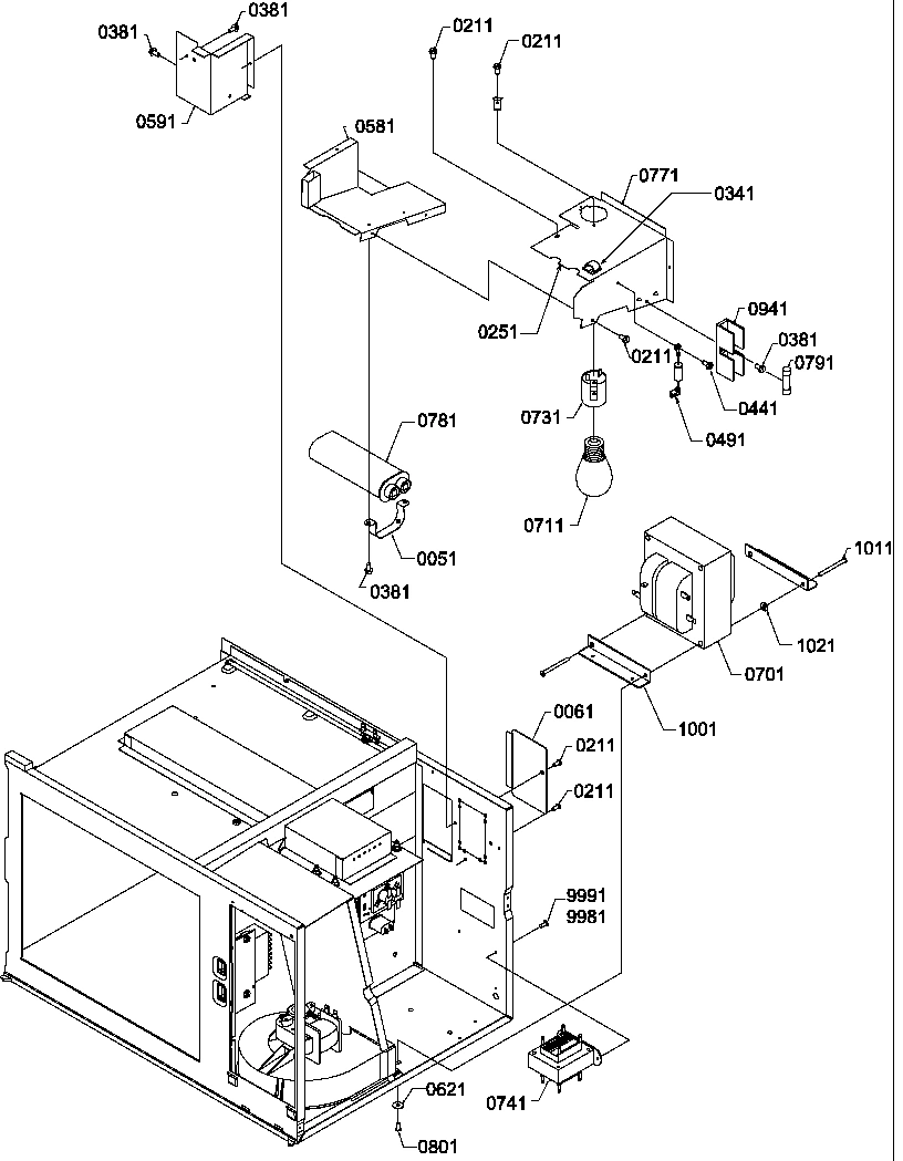 04 - TRANSFORMER/LIGHT ASSY
