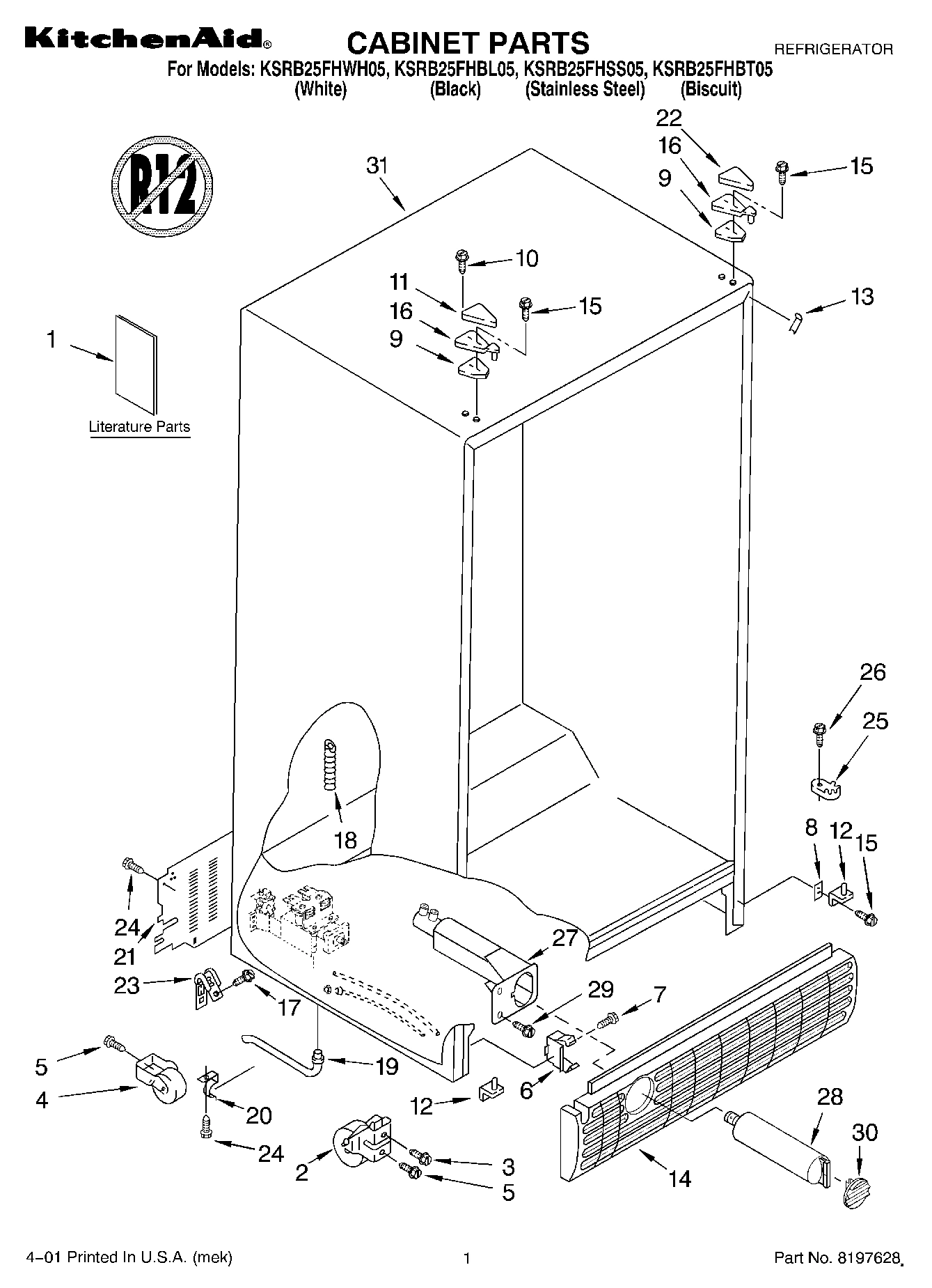 01 - CABINET, LITERATURE