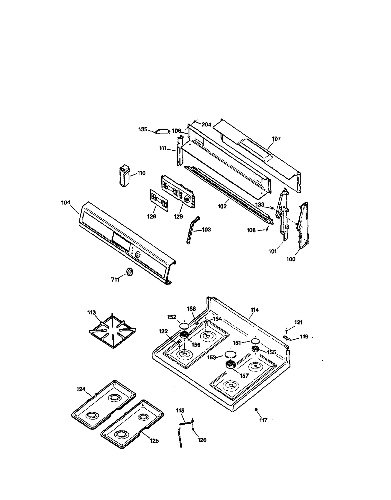 CONTROL PANEL/COOKTOP