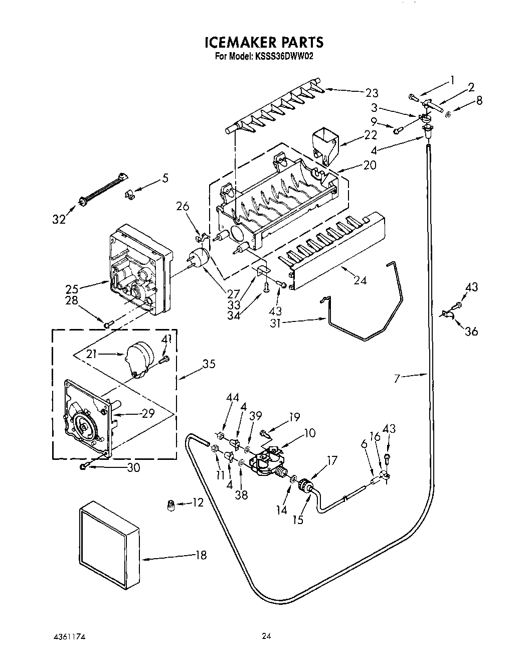 16 - ICEMAKER, LIT/OPTIONAL