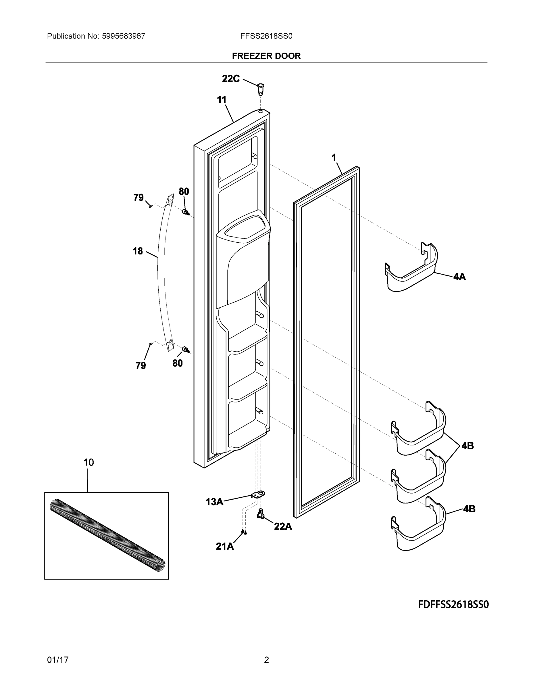 02 - FREEZER DOOR