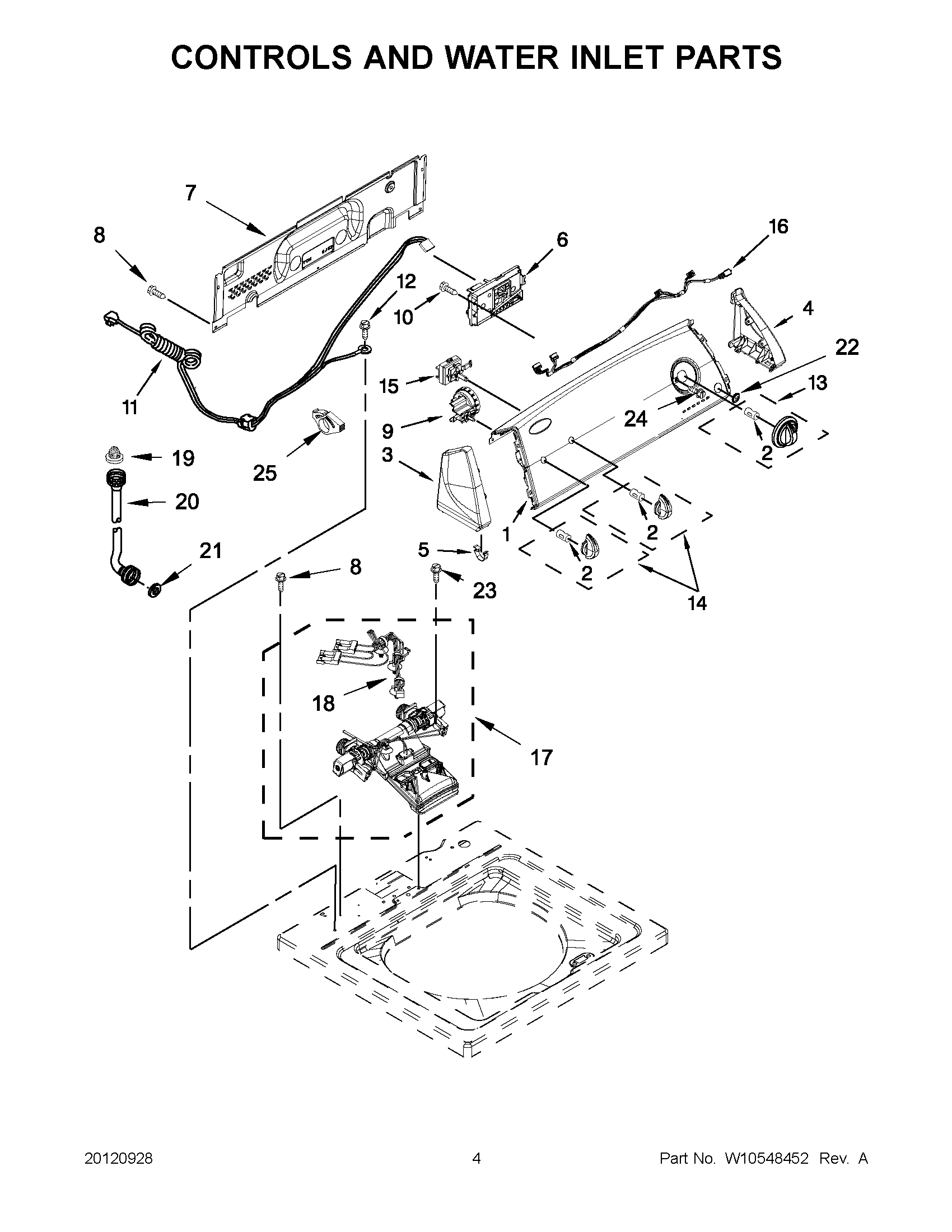 02 - CONTROLS AND WATER INLET PARTS