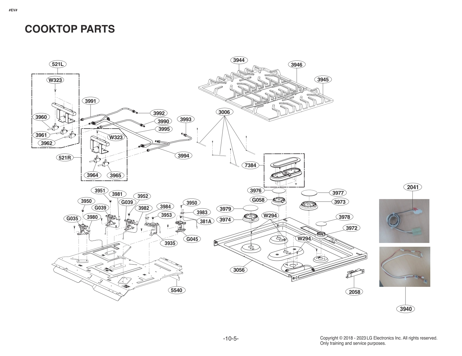 COOKTOP PARTS