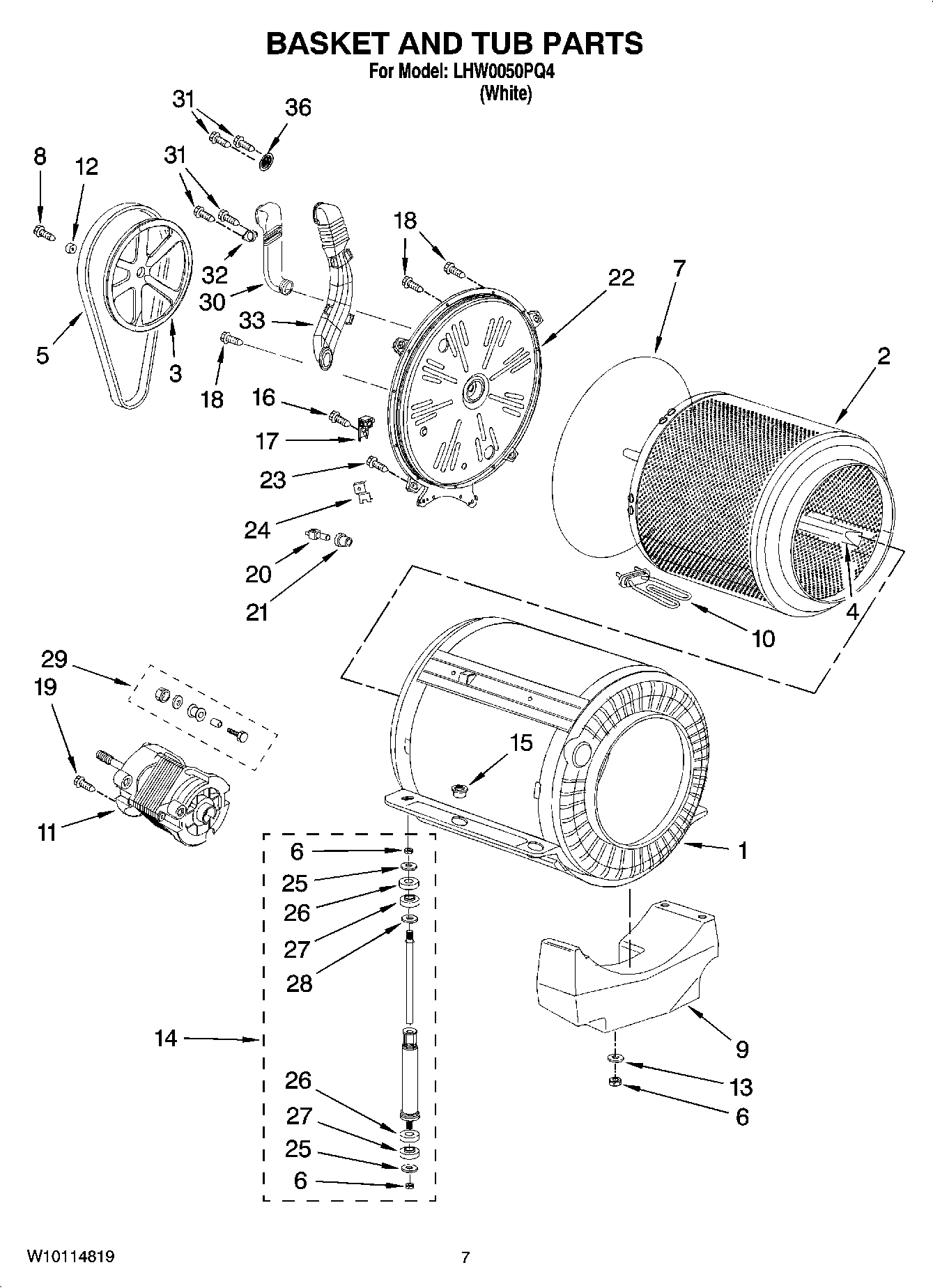 05 - BASKET AND TUB PARTS
