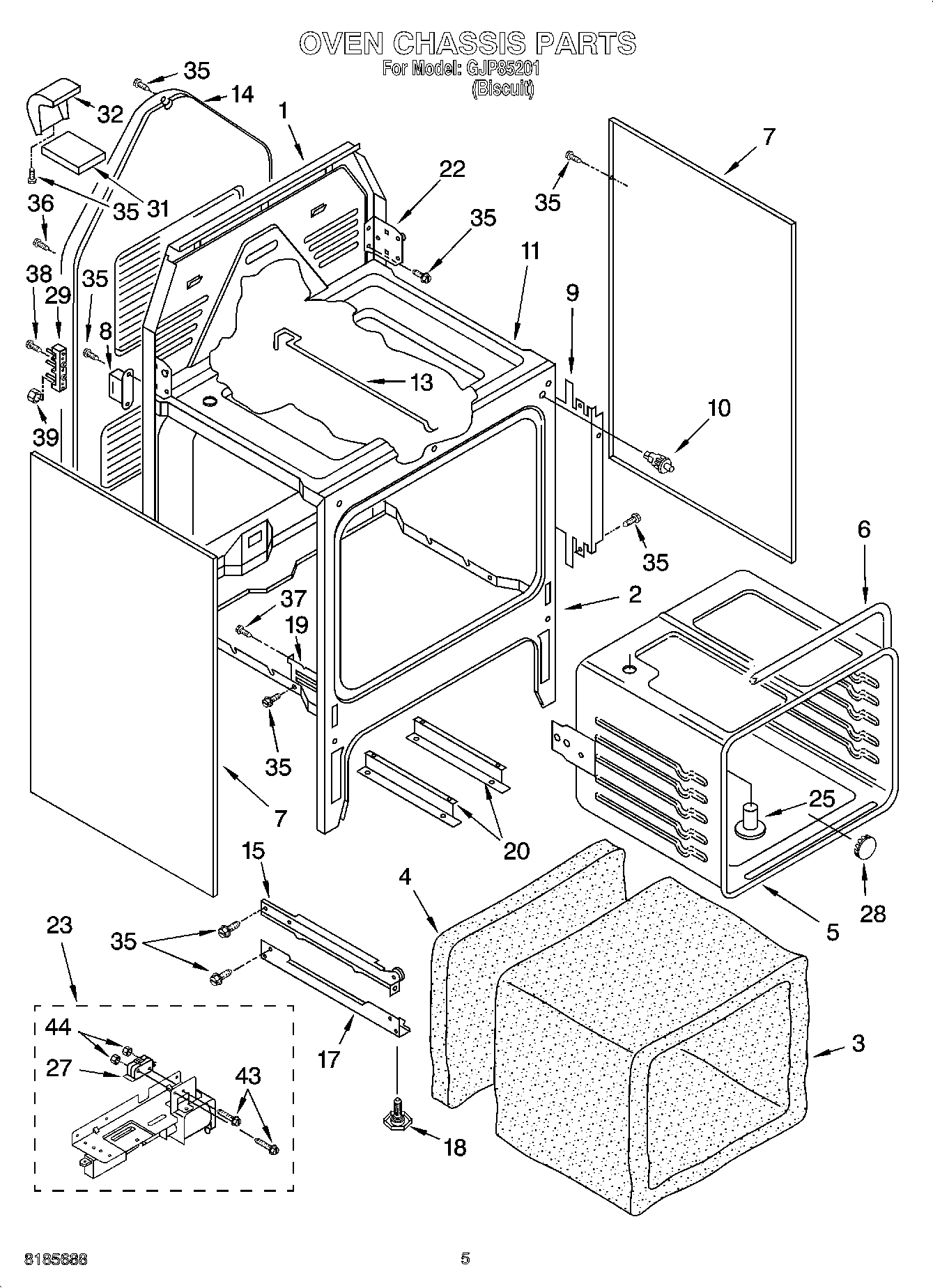 04 - OVEN CHASSIS PARTS
