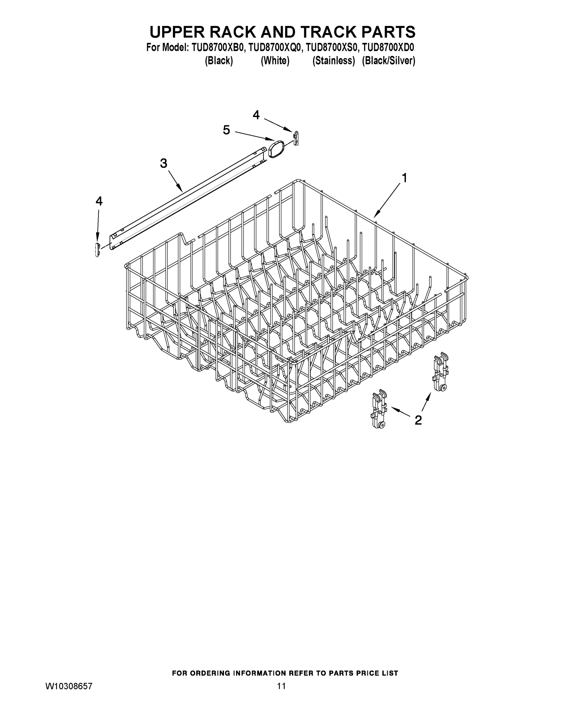 09 - UPPER RACK AND TRACK PARTS