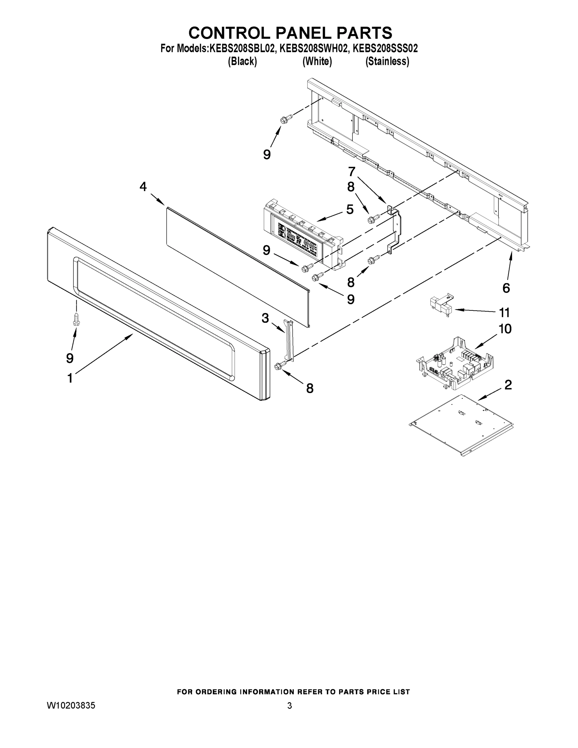02 - CONTROL PANEL PARTS