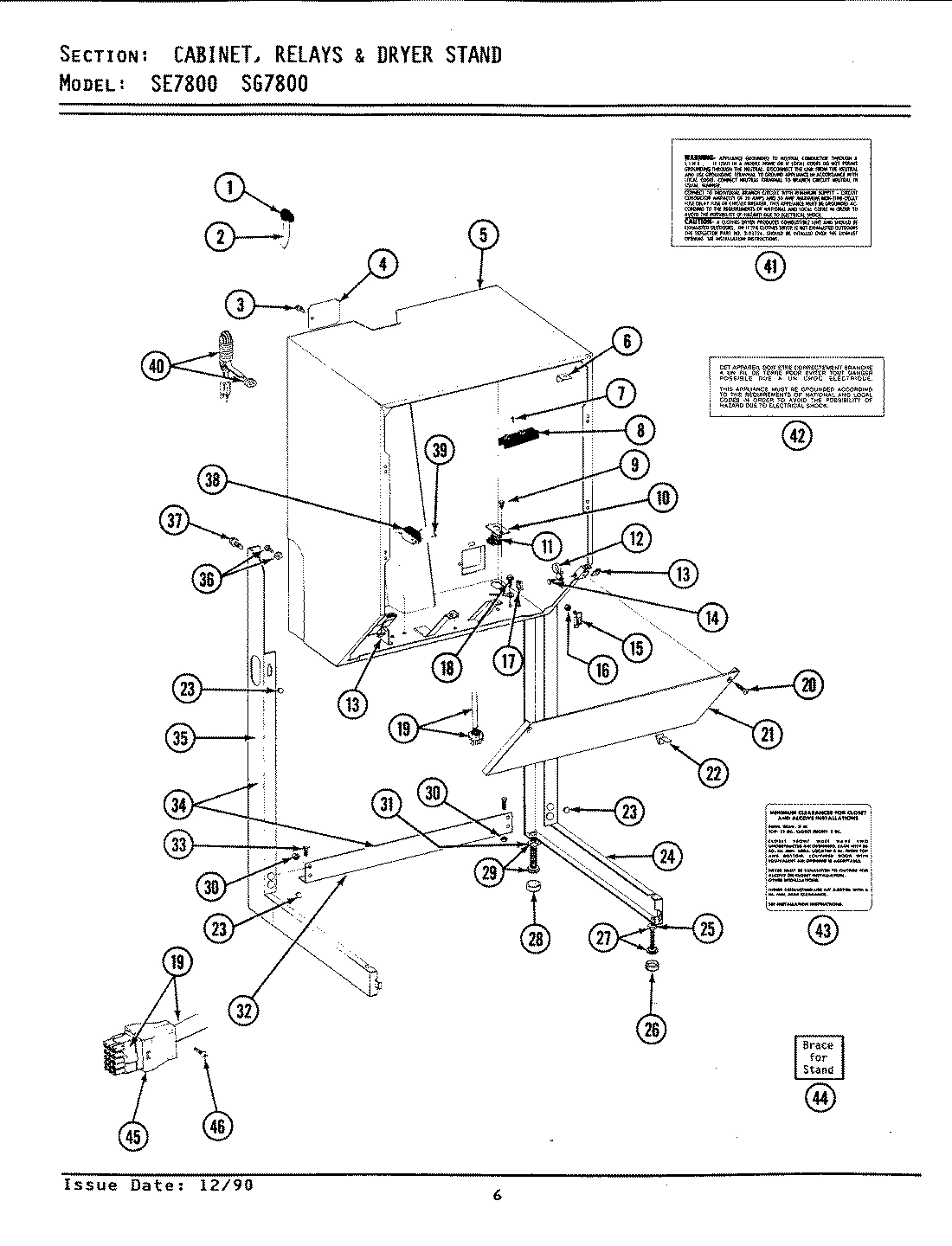 04 - CABINET, RELAYS & DRYER STAND